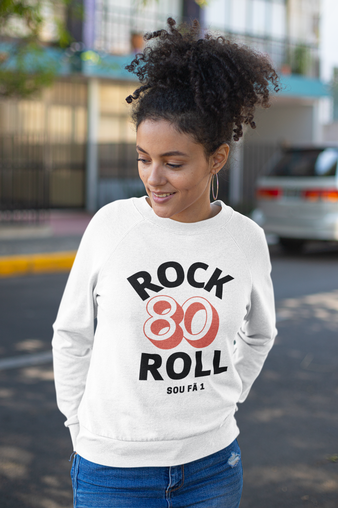 BLUSA MOLETOM  FEMININA ROCK ROLL-SOU FÃ 1