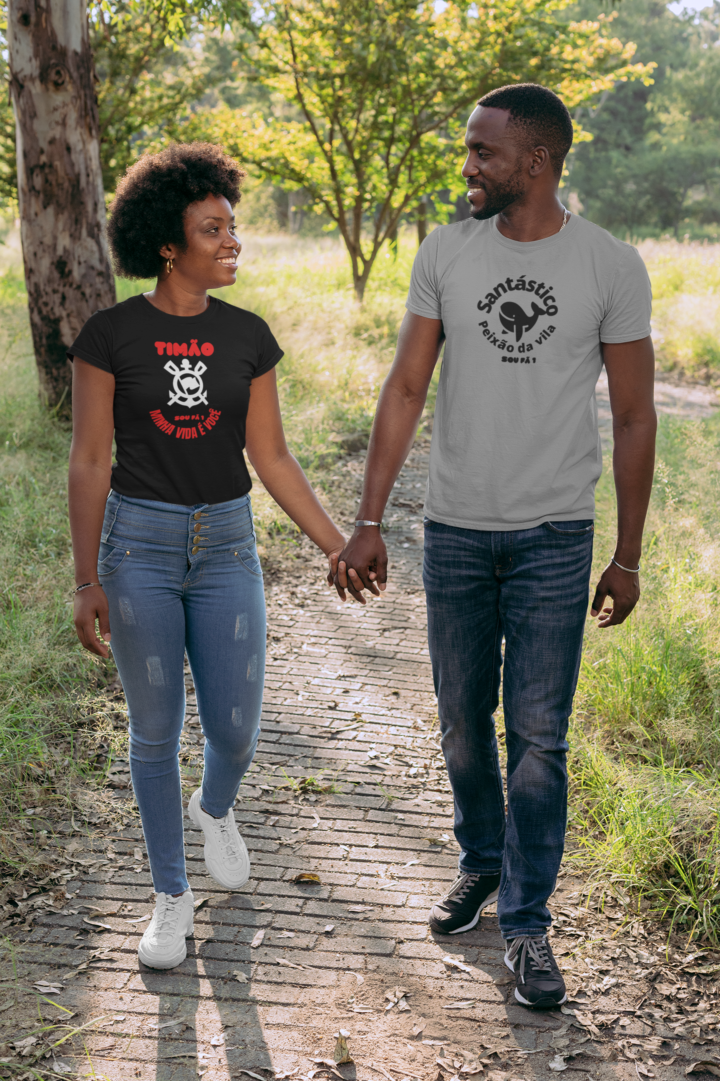 CAMISETA  MASCULINA SANTÁSTICO-SOU FÃ 1