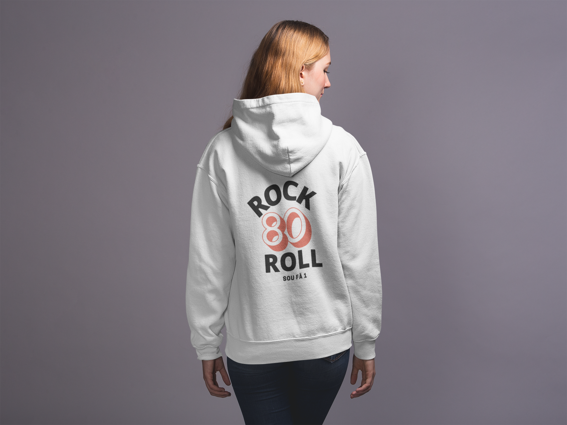 MOLETOM  COM CAPUZ ROCK ROLL-SOU FÃ 1