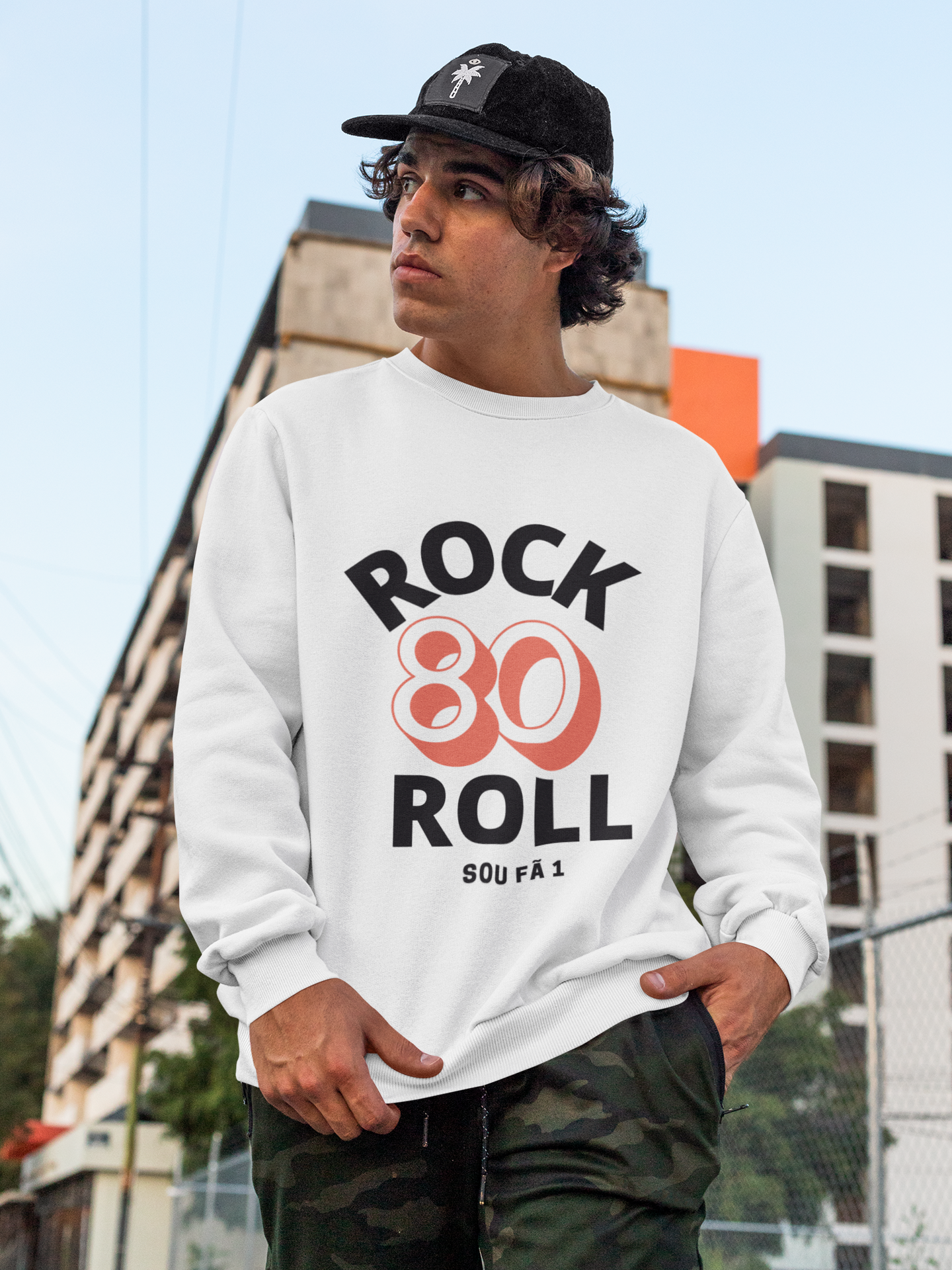 MOLETOM ROCK ROLL-SOU FÃ 1