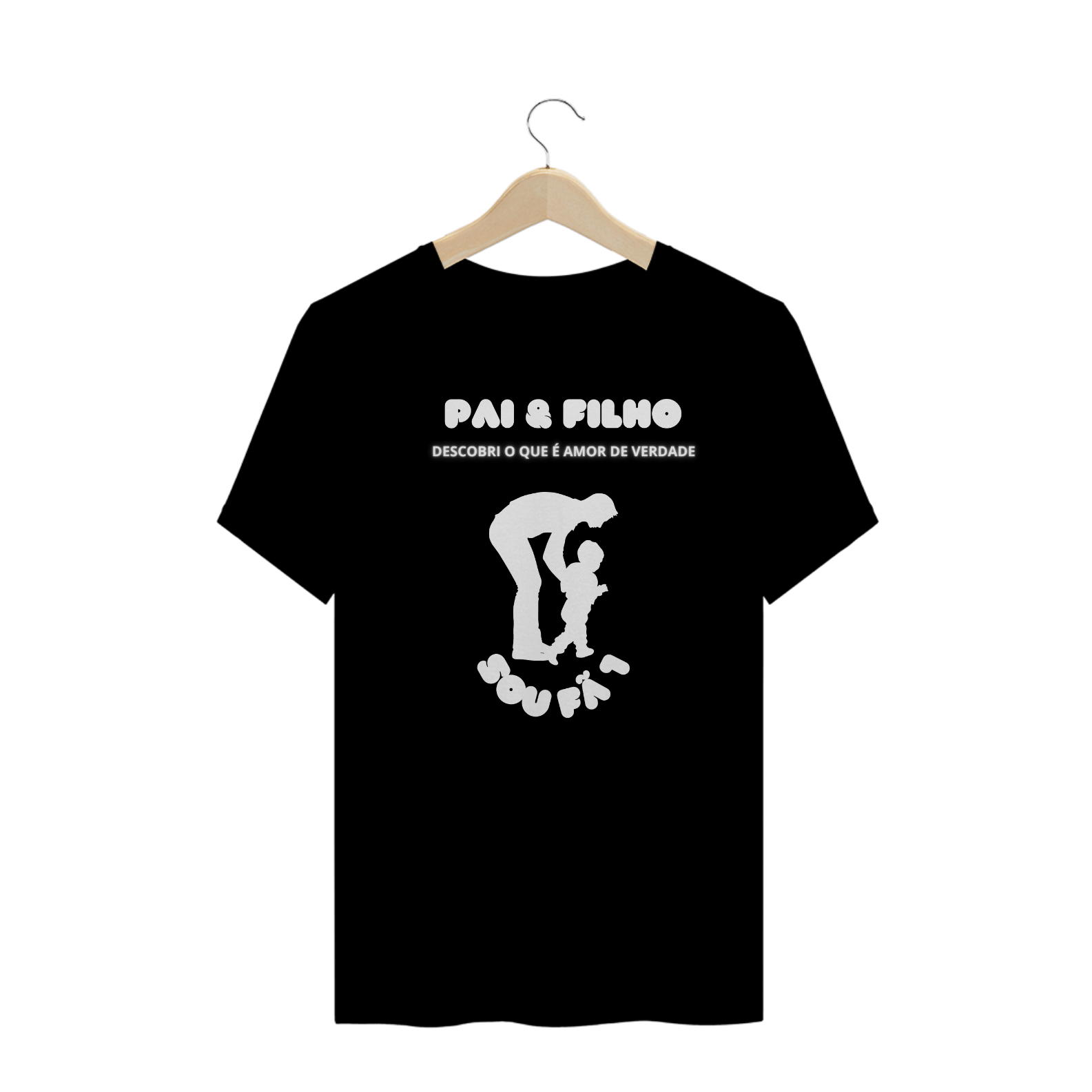 CAMISETA MASCULINA  PAI E FILHO-SOU FÃ 1