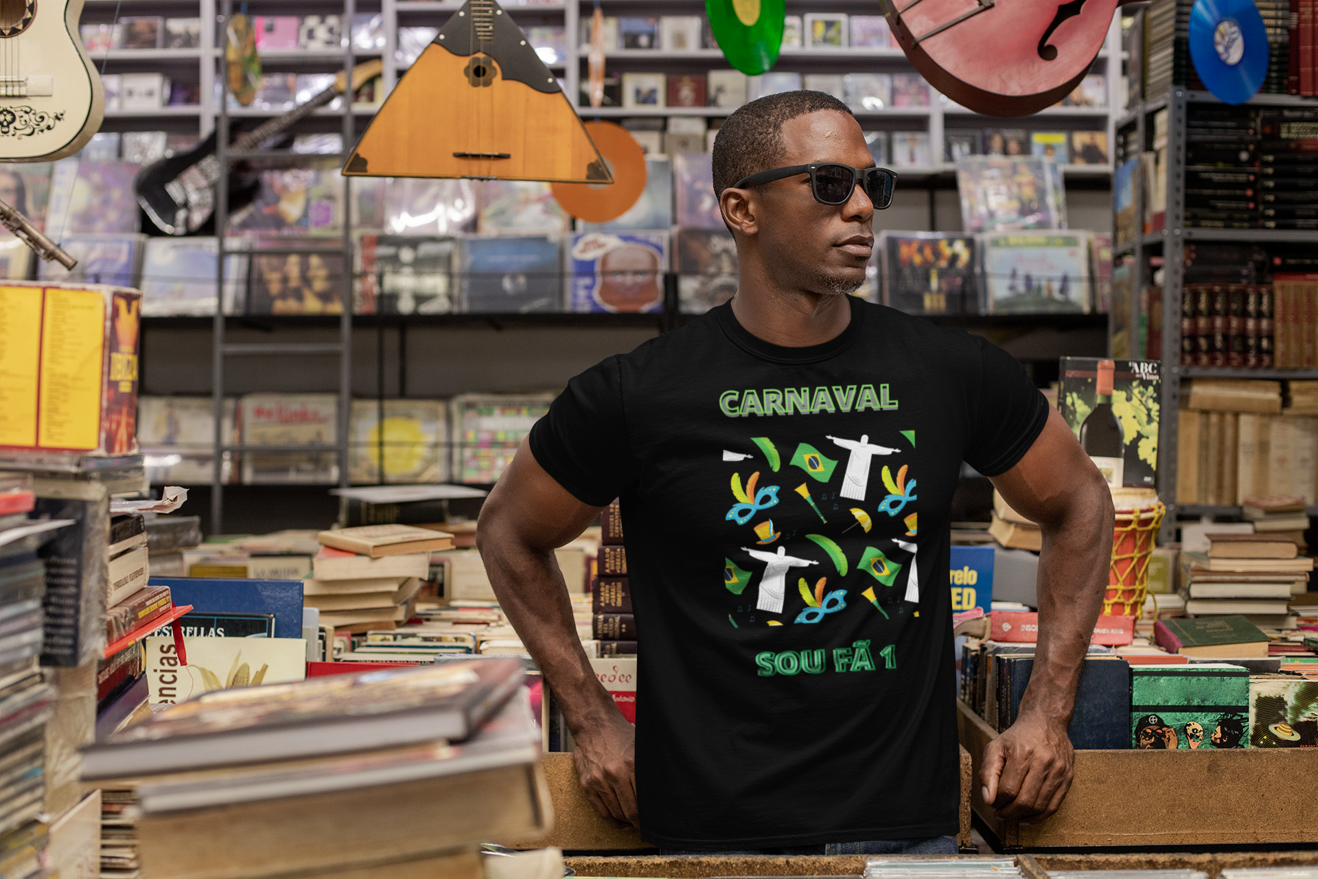 Nome do produto: CAMISETA MASCULINA CARNAVAL -SOU FÂ 1