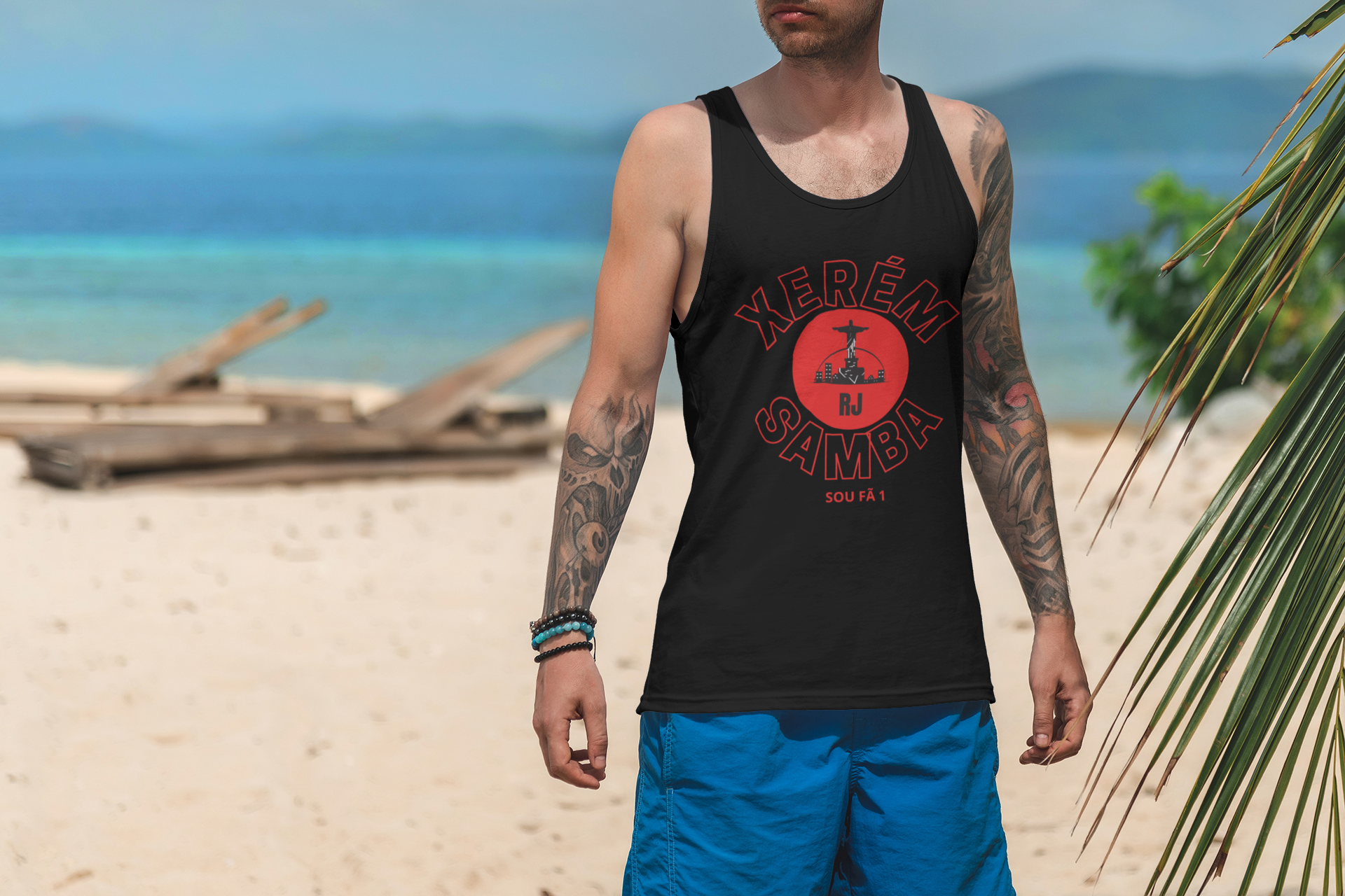 CAMISETA REGATA MASCULINA  RIO DE JANEIRO-SOU FÃ 1