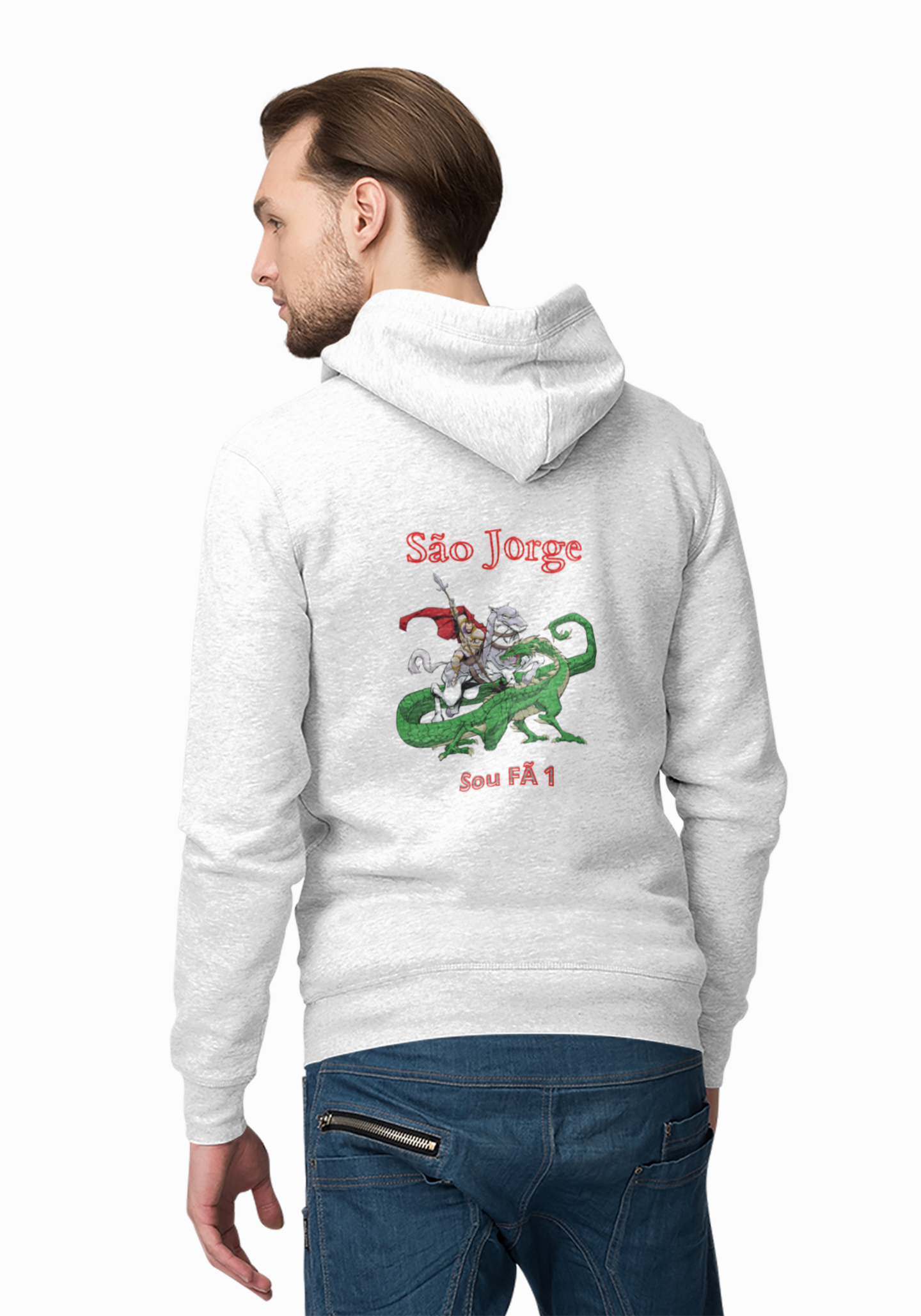 MOLETOM COM CAPUZ SÃO JORGE-SOU FÃ 1