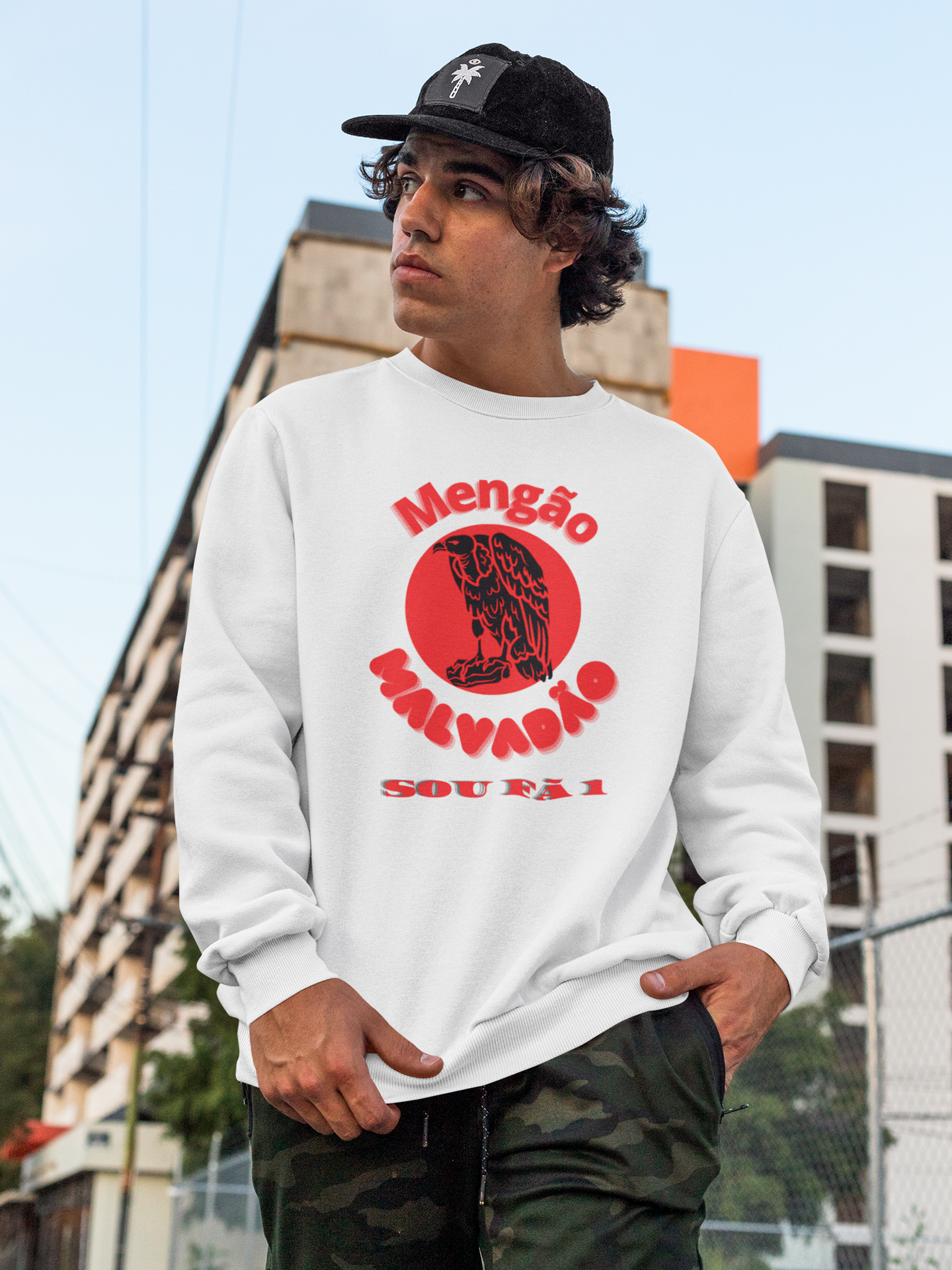 MOLETOM MENGÃO MALVADÃO-SOU FÃ 1