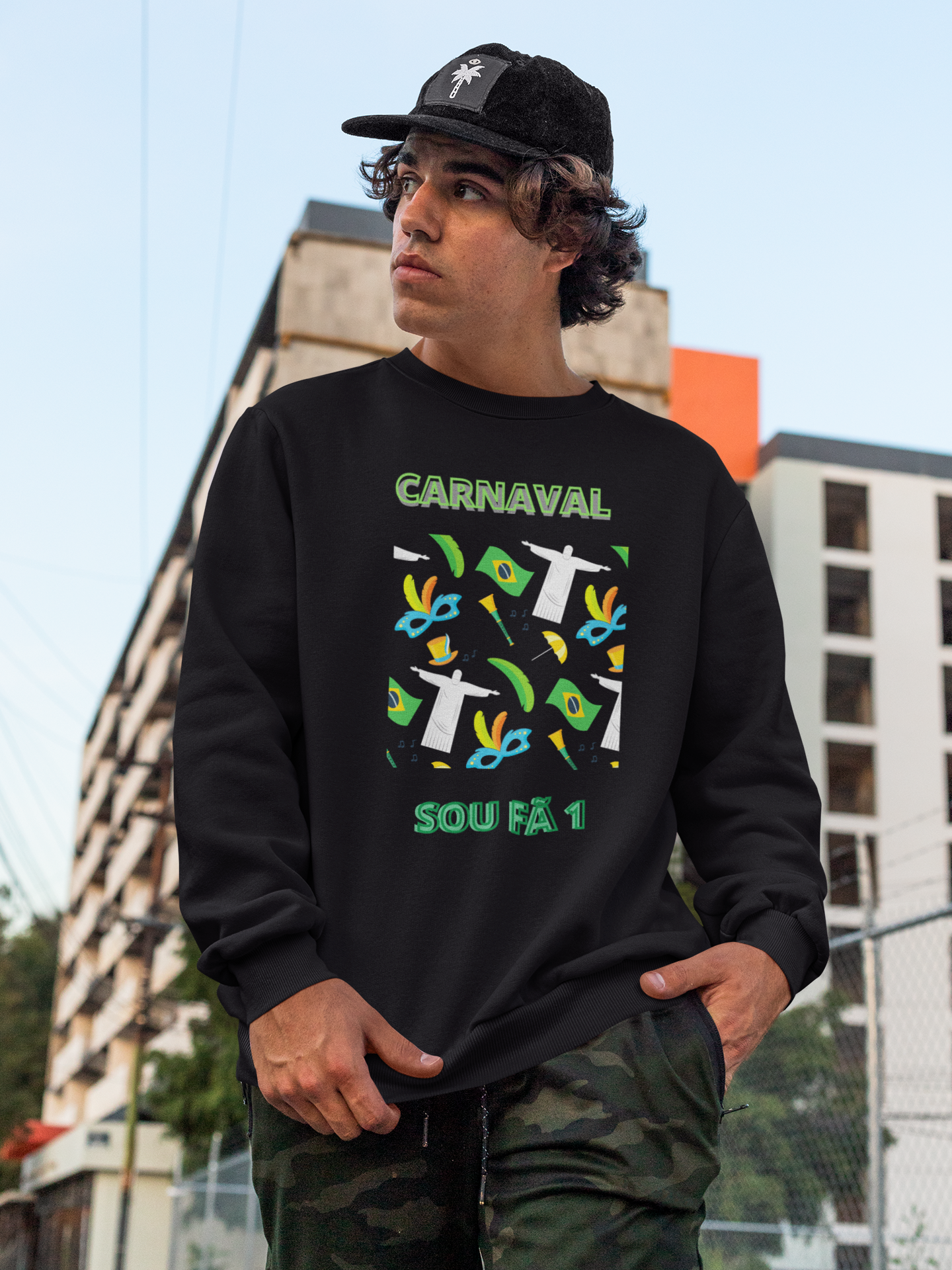 BLUSA MOLETOM MASCULINO CARNAVAL-SOU FÃ 1