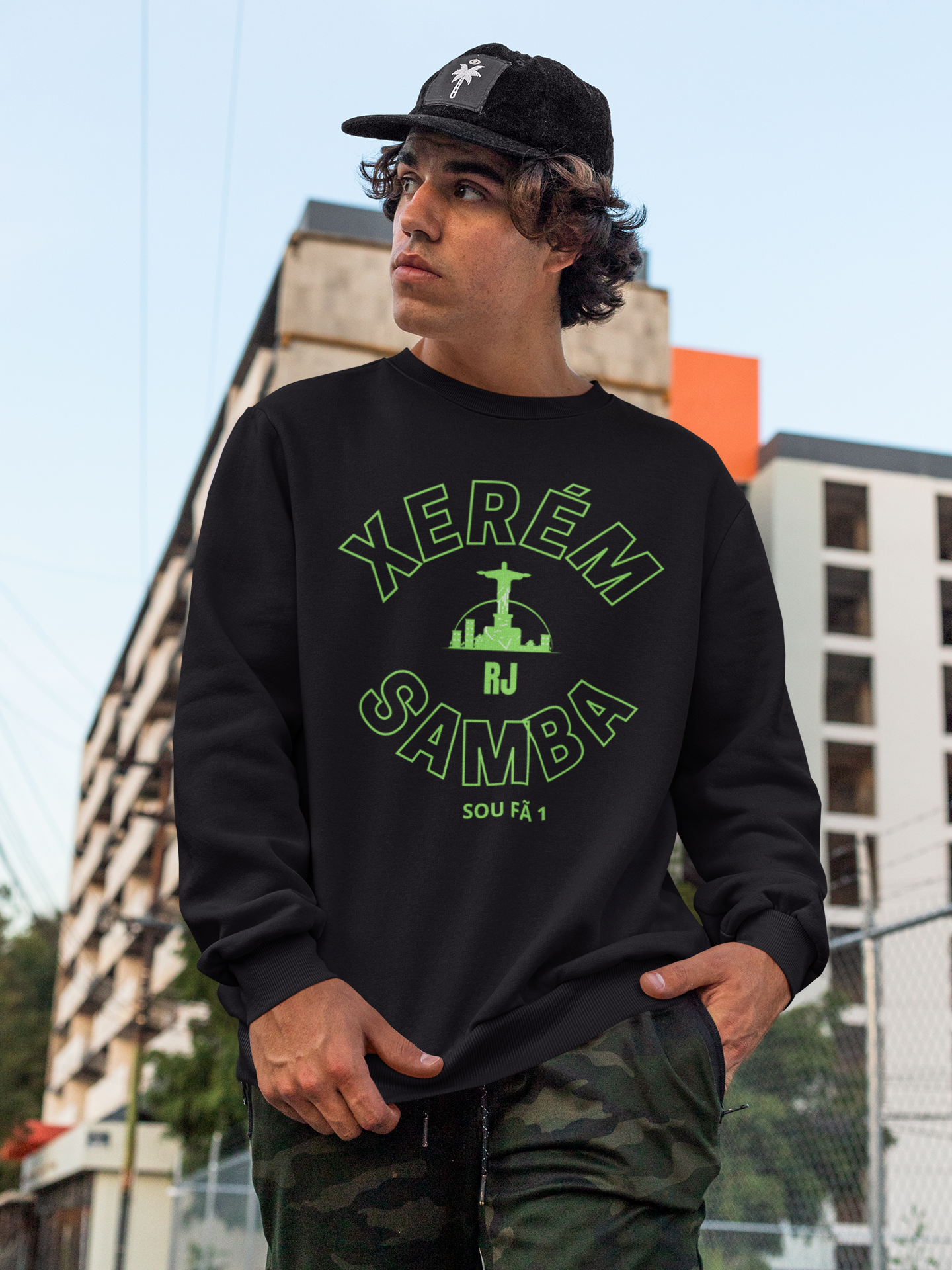 BLUSA MOLETOM MASCULINO XERÉM VERDE-SOU FÃ 1