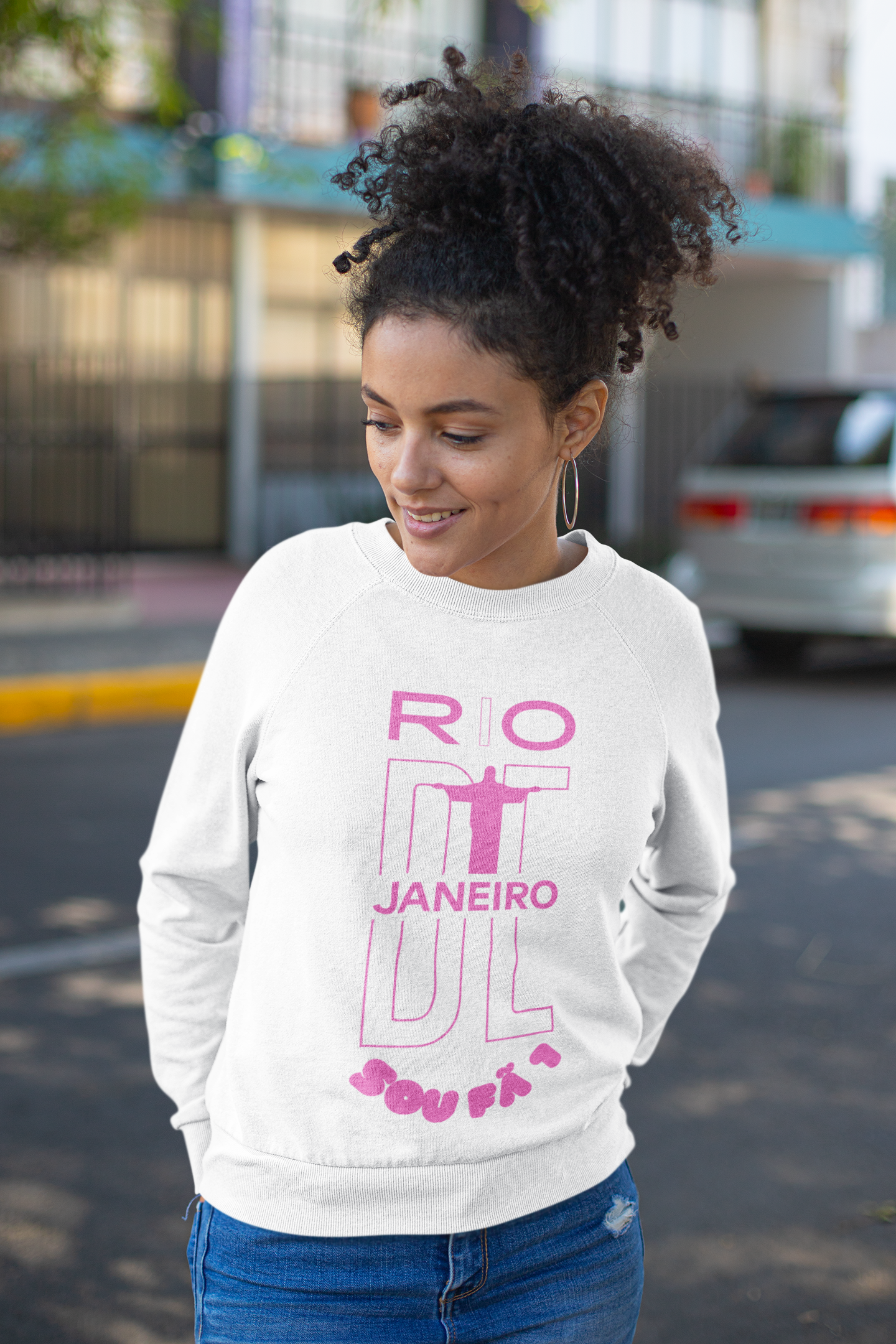 BLUSA MOLETOM FEMININO RIO DE JANEIRO-SOU FÃ 1