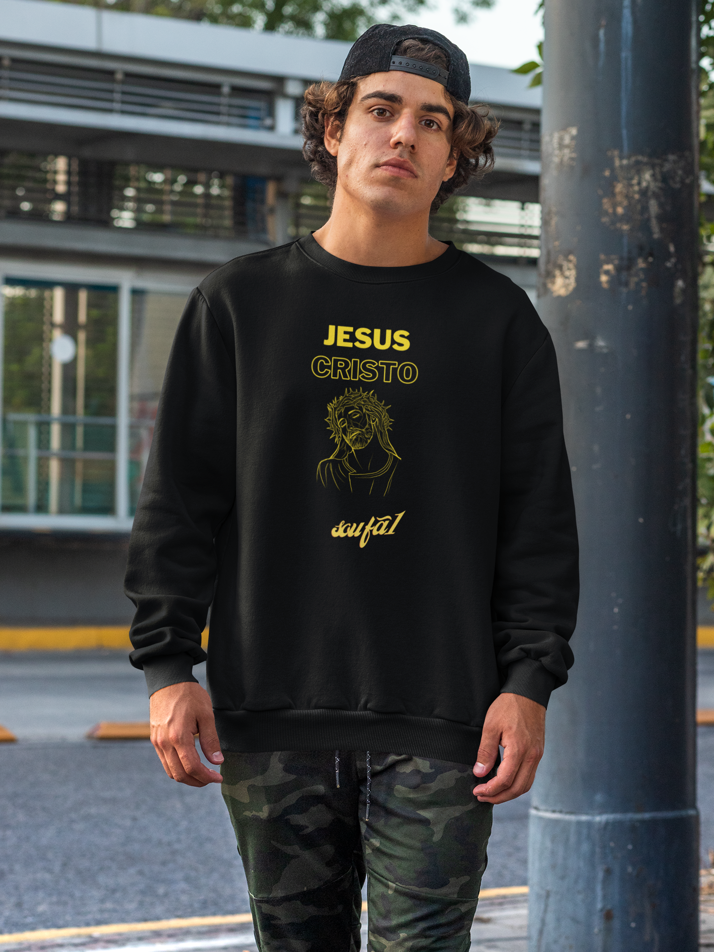 MOLETOM JESUS CRISTO-SOU FÃ 1