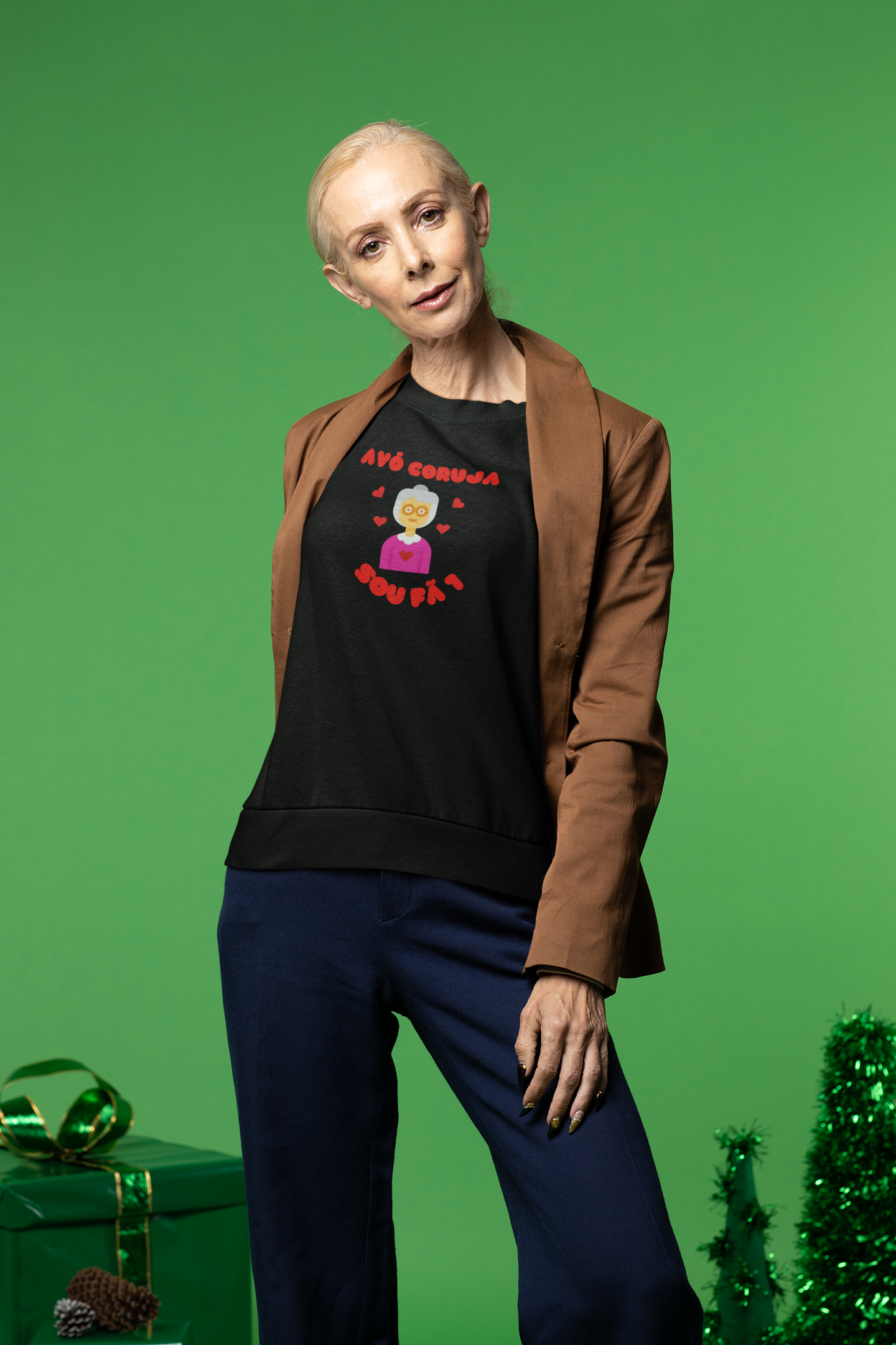 MOLETOM AVÓ CORUJA-SOU FÃ 1