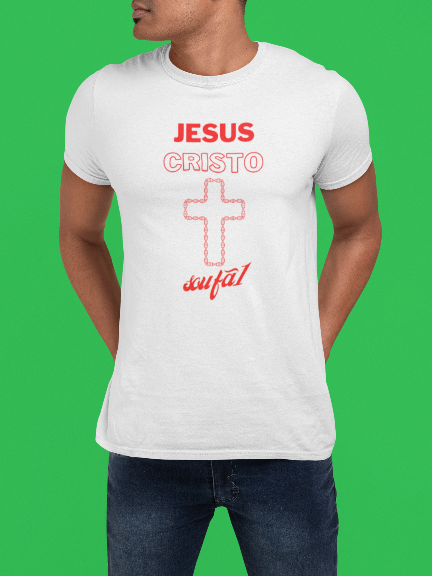 CAMISETA MASCULINA CRUZ VERMELHA-SOU FÃ 1