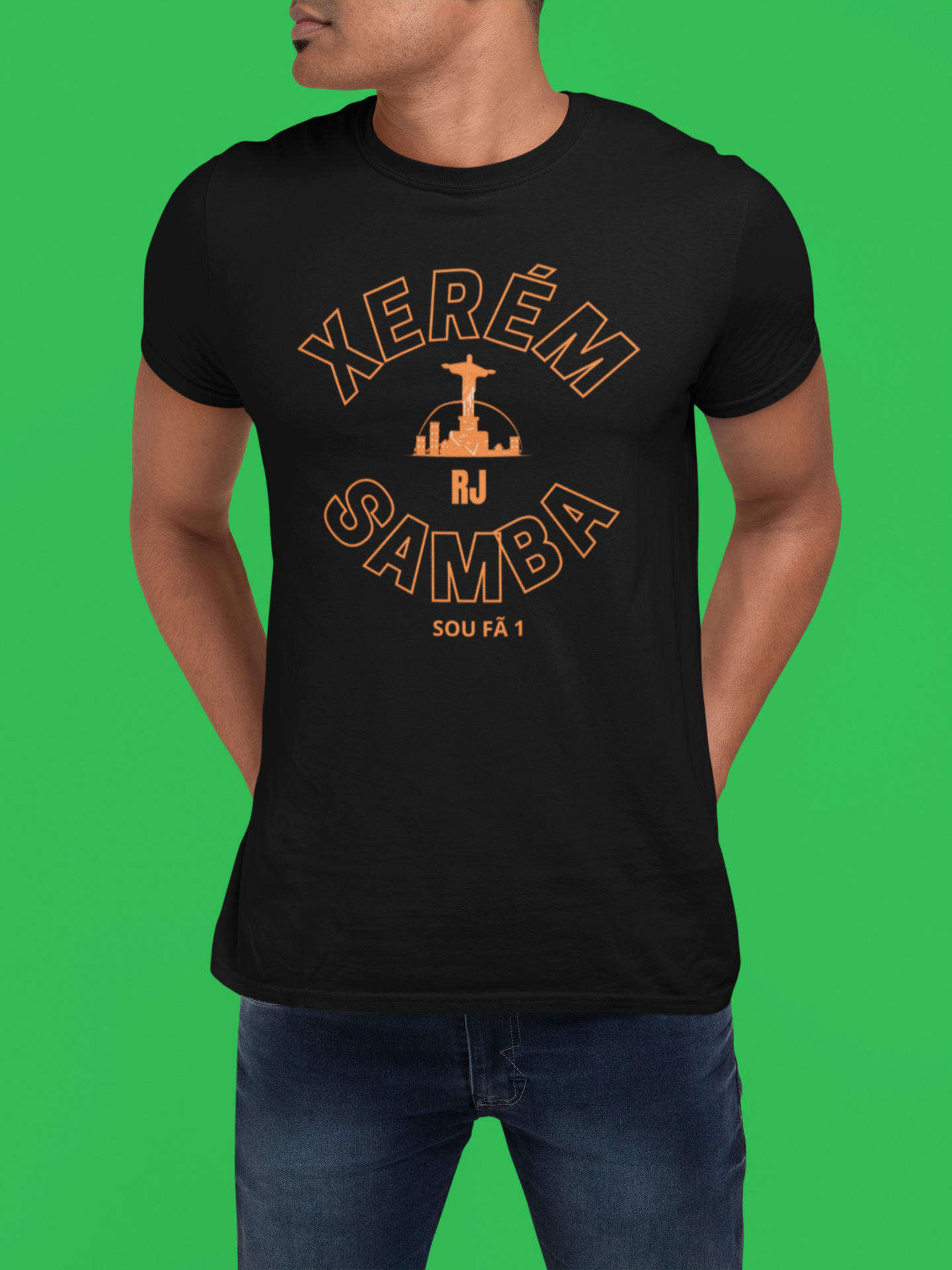 CAMISETA XERÉM LARANJA-SOU FÃ 1