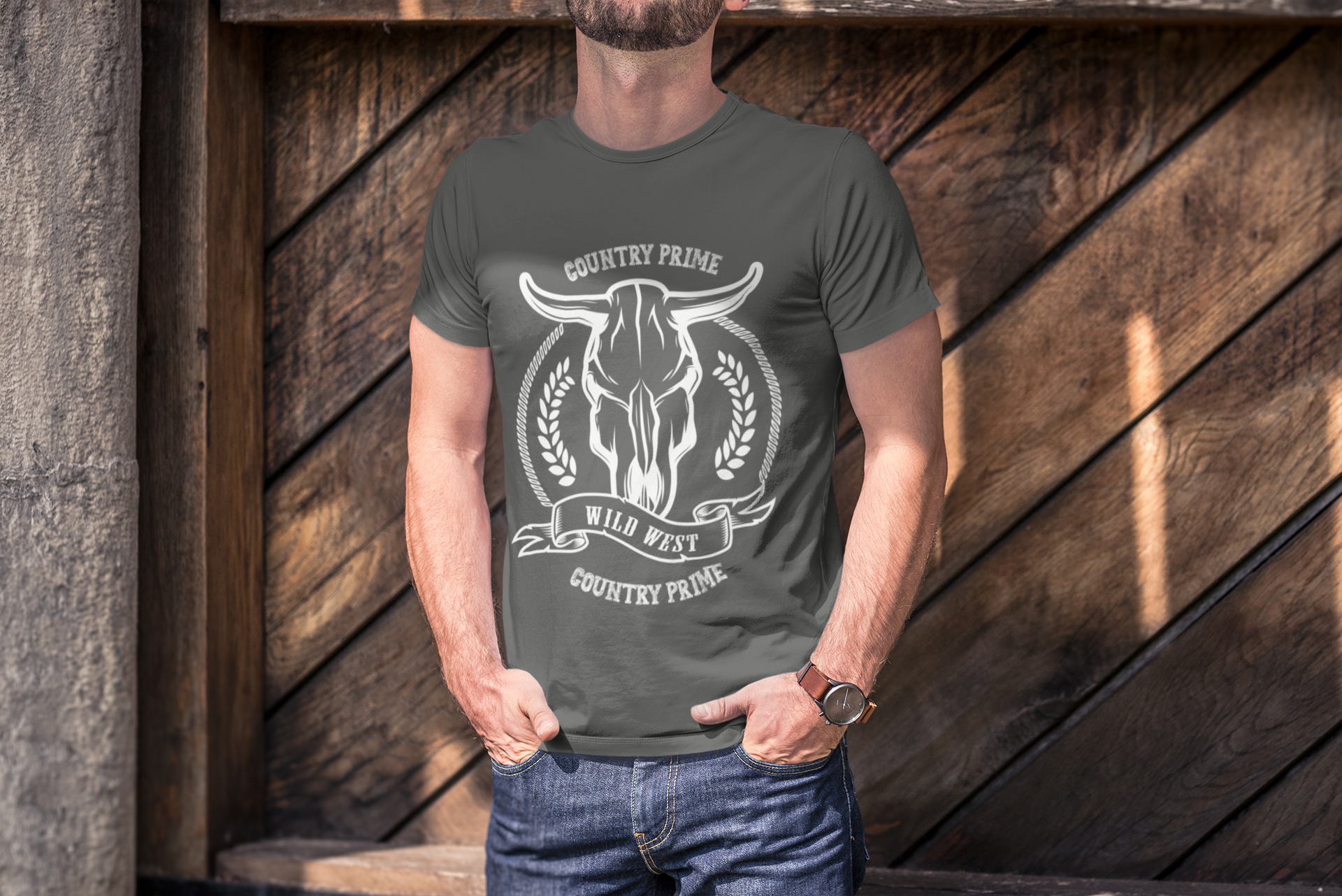 Nome do produto  Camiseta Estonada Wild West - Homem