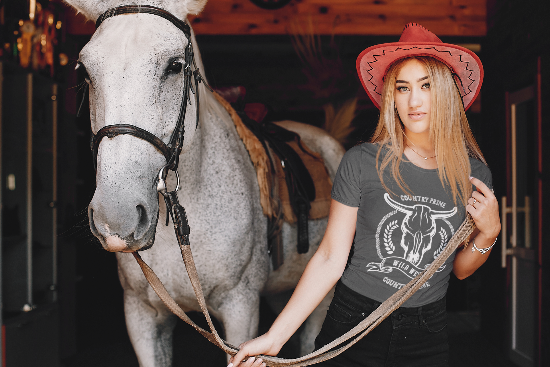 Nome do produto  Baby Long Estonada Wild West - Mulher