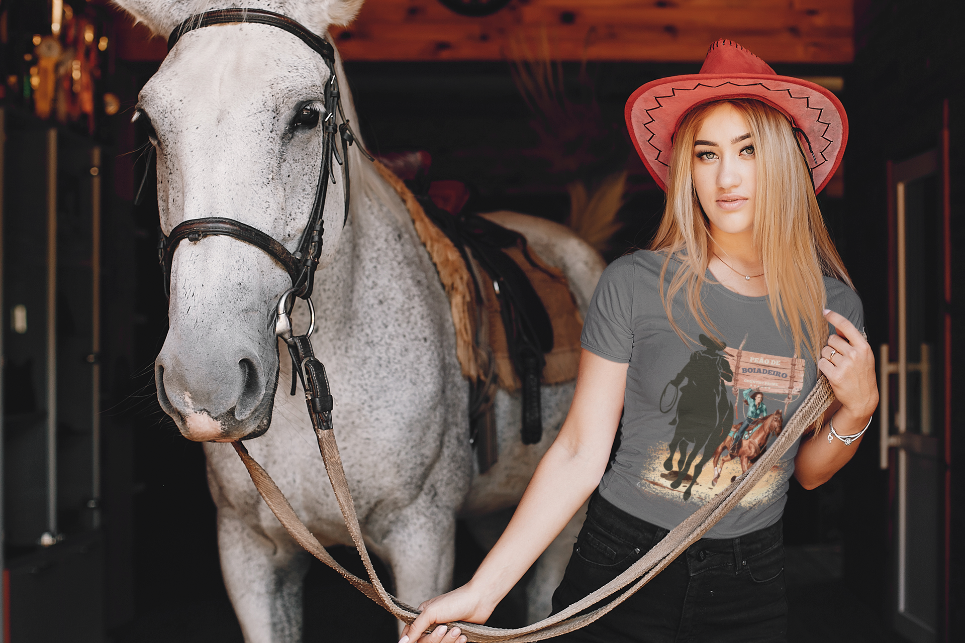 Nome do produto  Baby Long Estonada Peão de Boiadeiro - Mulher