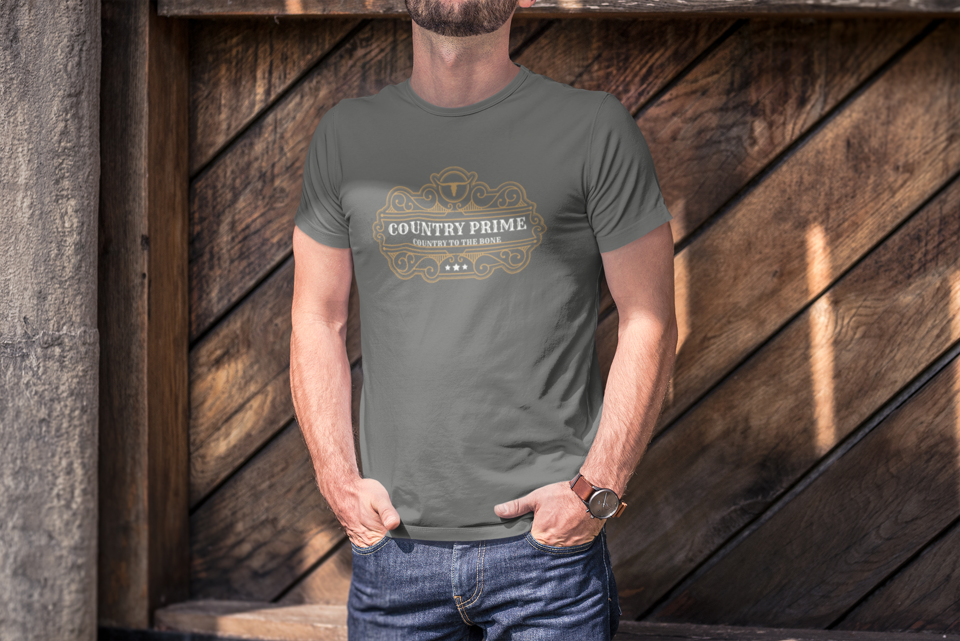 Nome do produto  Camiseta Estonada Country to the Bone - Homem