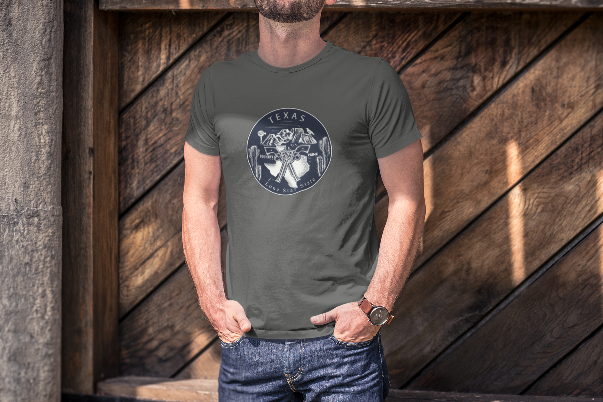 Nome do produto  Camiseta Estonada Texas Lone Star State - Homem