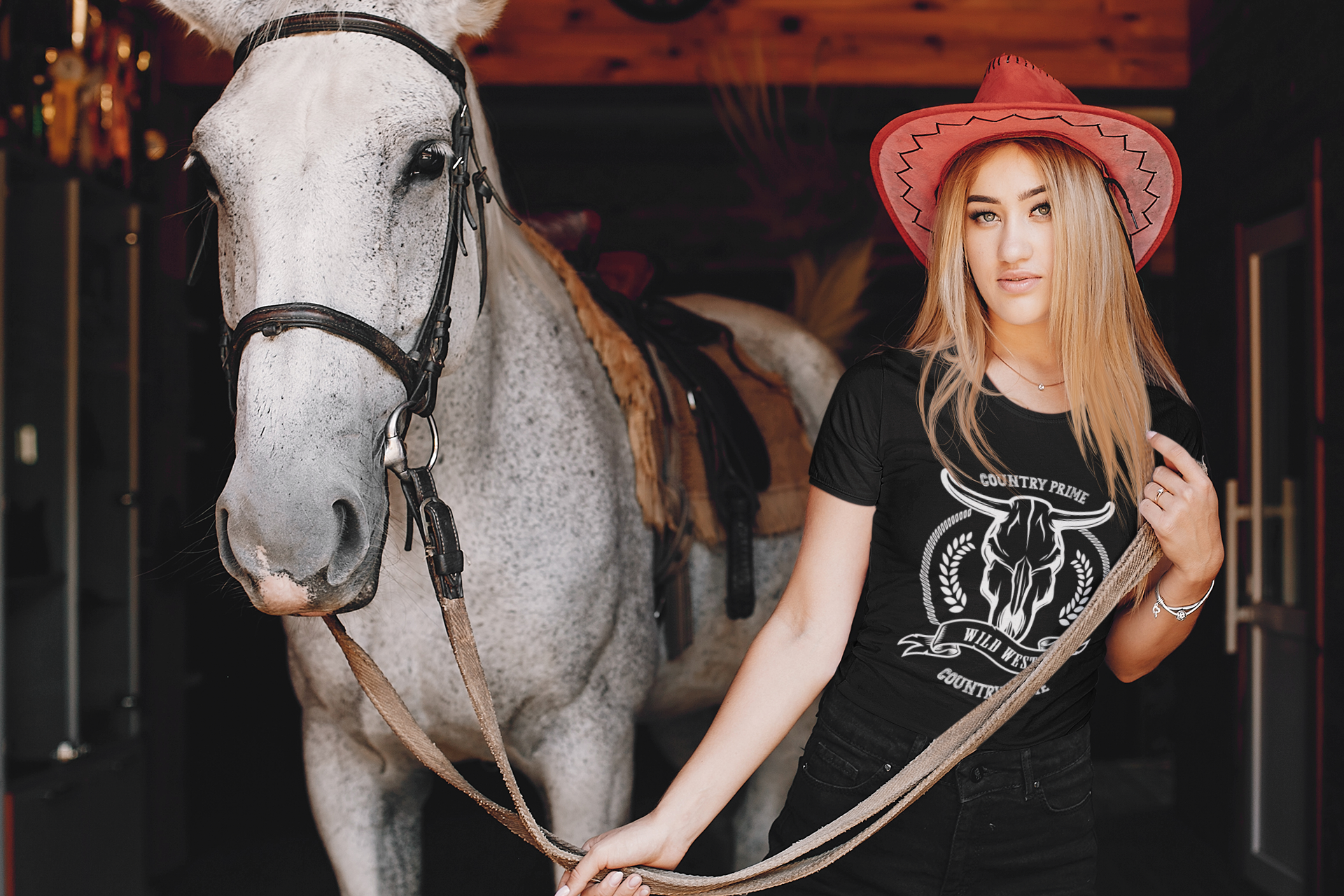 Nome do produto  Baby Long Wild West - Mulher