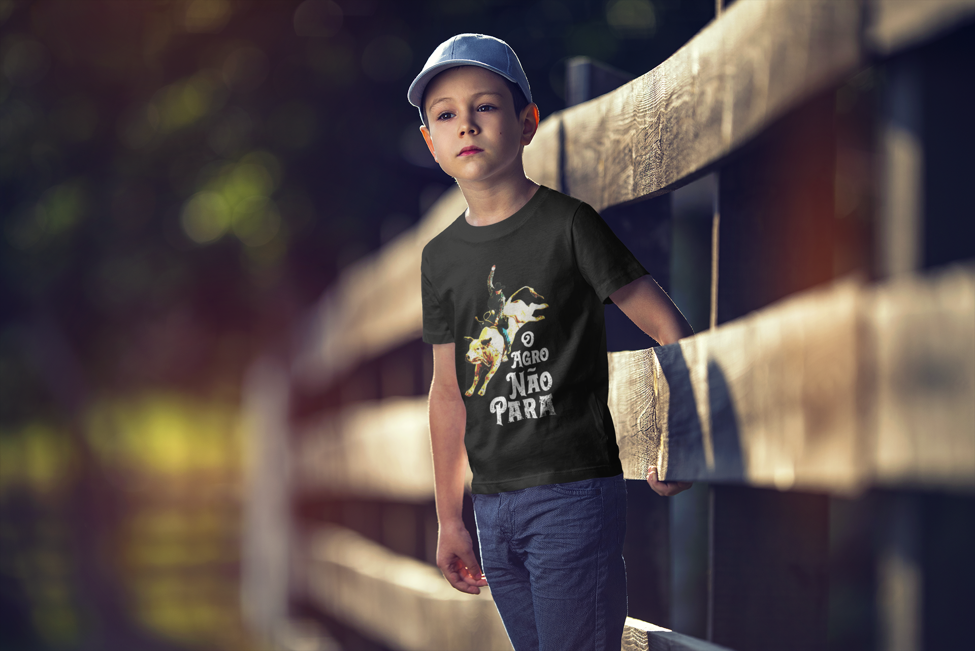 Nome do produto  Camiseta Infantil O Agro Não Para