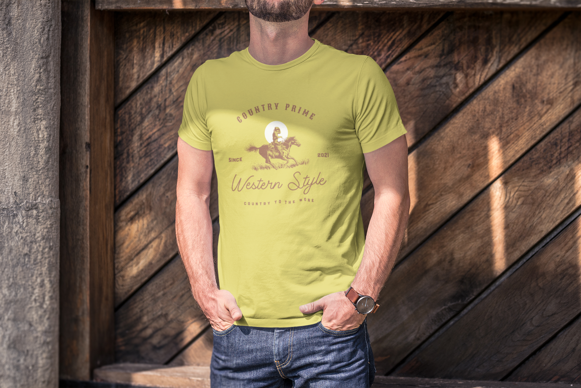 Nome do produto  Camiseta Estonada Western Style - Homem