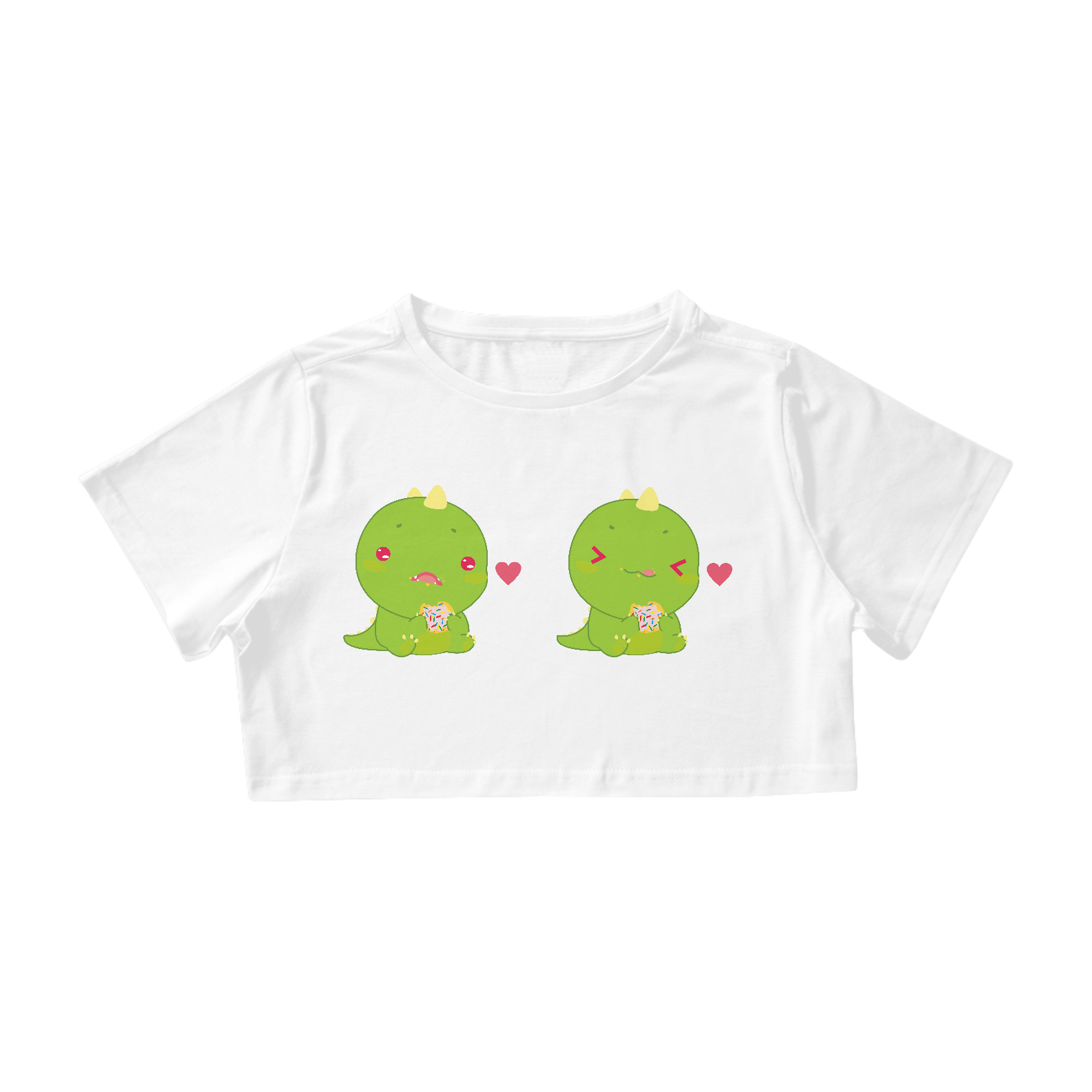 Nome do produto  Camisa Cropped Dino