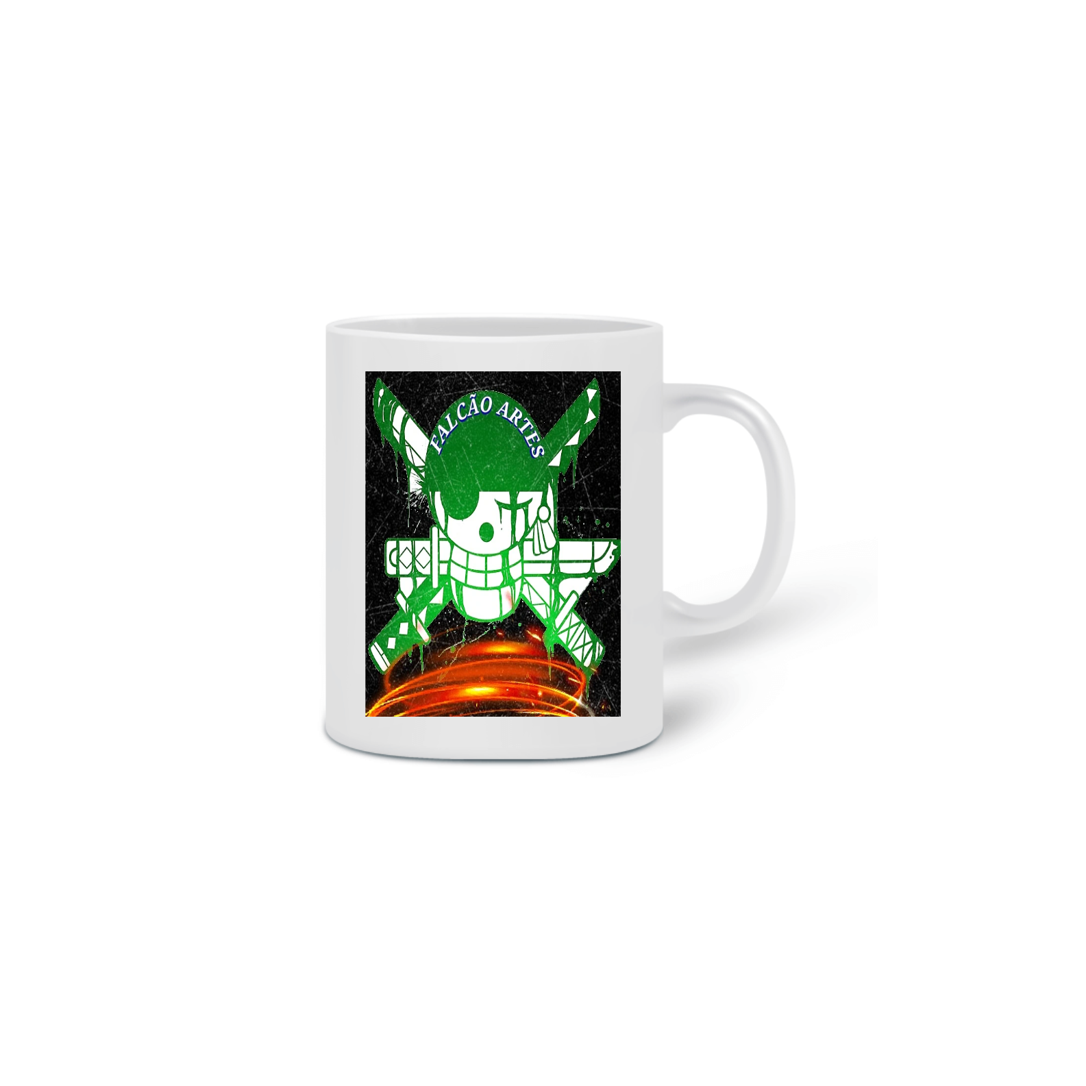 Nome do produto  CANECA ZORO FALCÃO ARTES