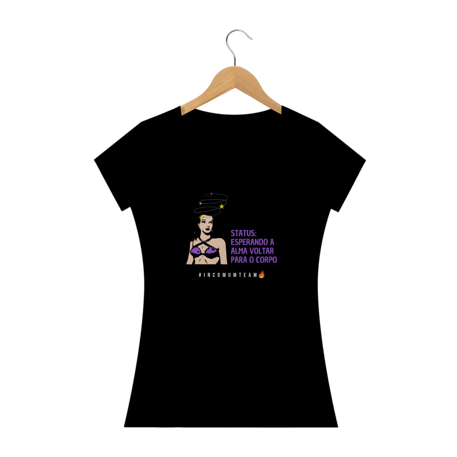 Camiseta Baby Look Status