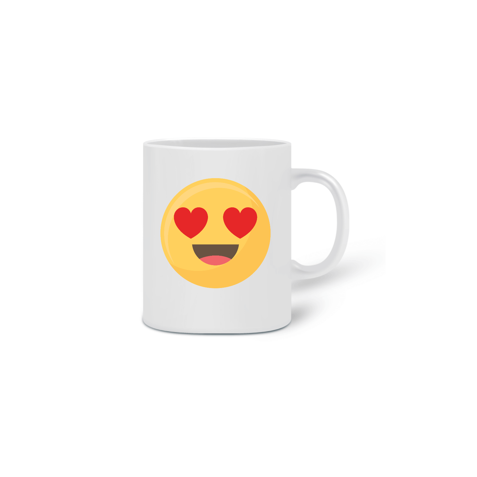 Nome do produto  Caneca emoji Rosto sorridente com olhos-coração