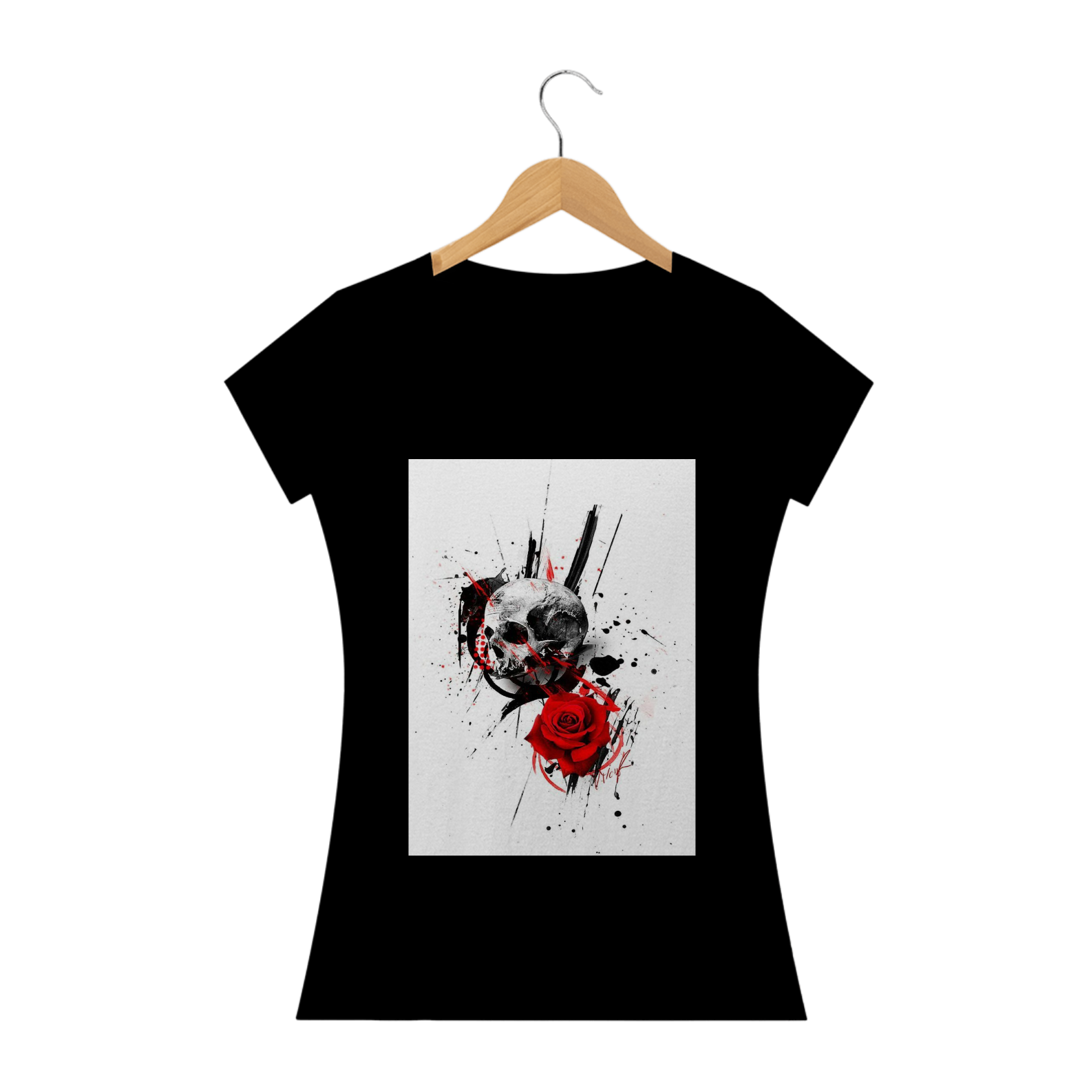 Nome do produto  Camisa Feminina Caveira  