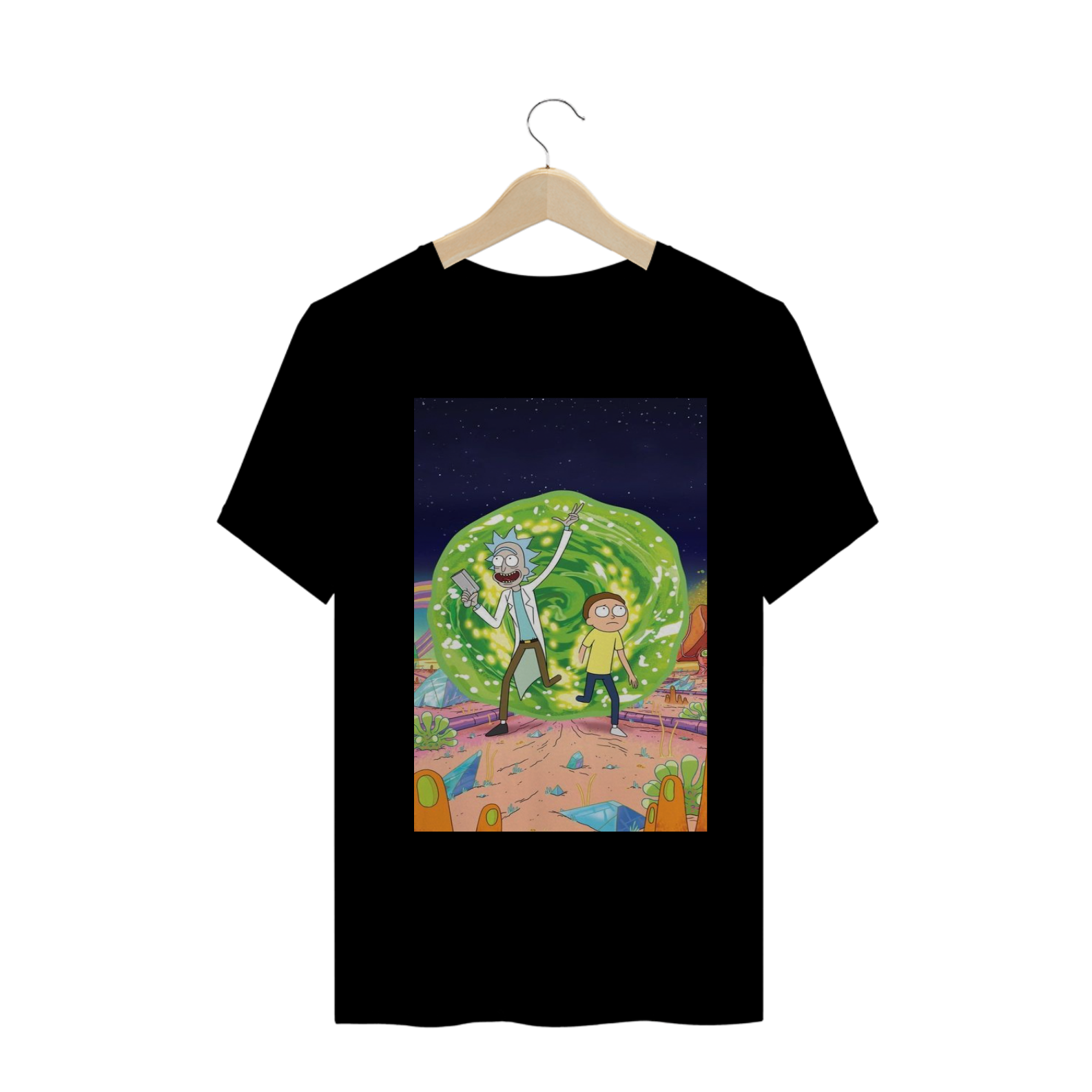 Nome do produto  Camisa Masculina Rick e Morty