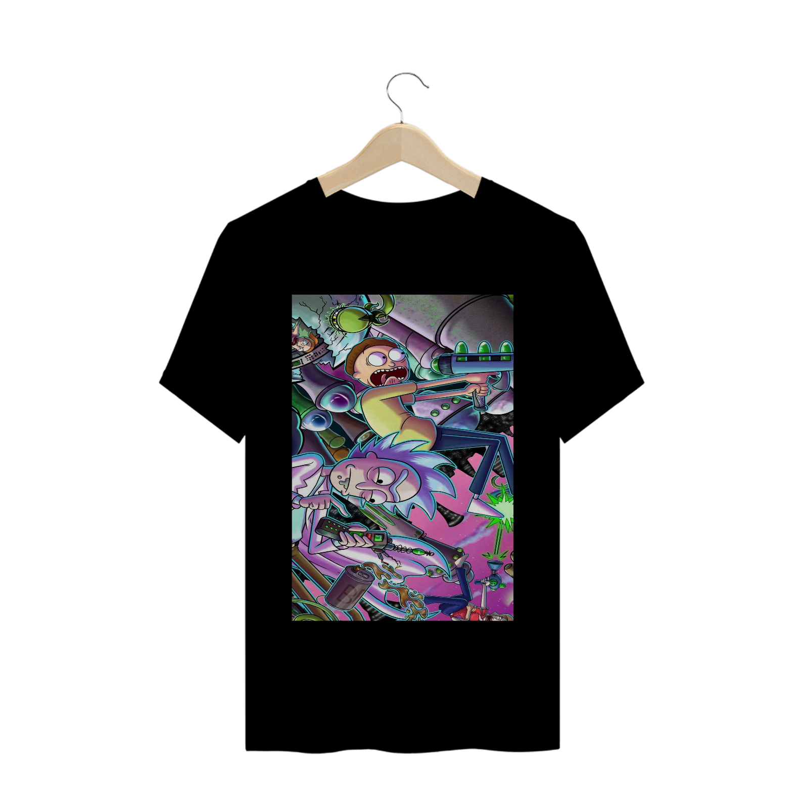 Nome do produto  Camisa Masculina Rick e Morty
