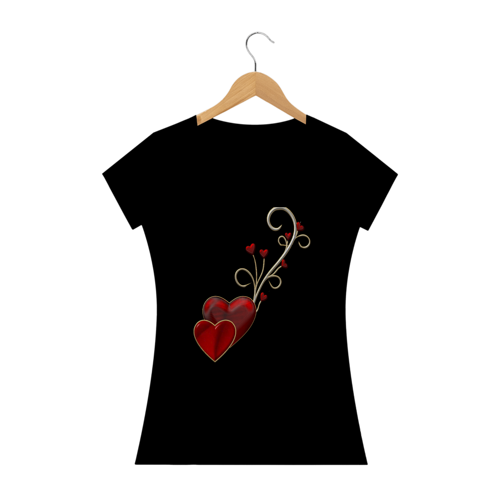 Nome do produto  Camisa Feminina Heart Flowers