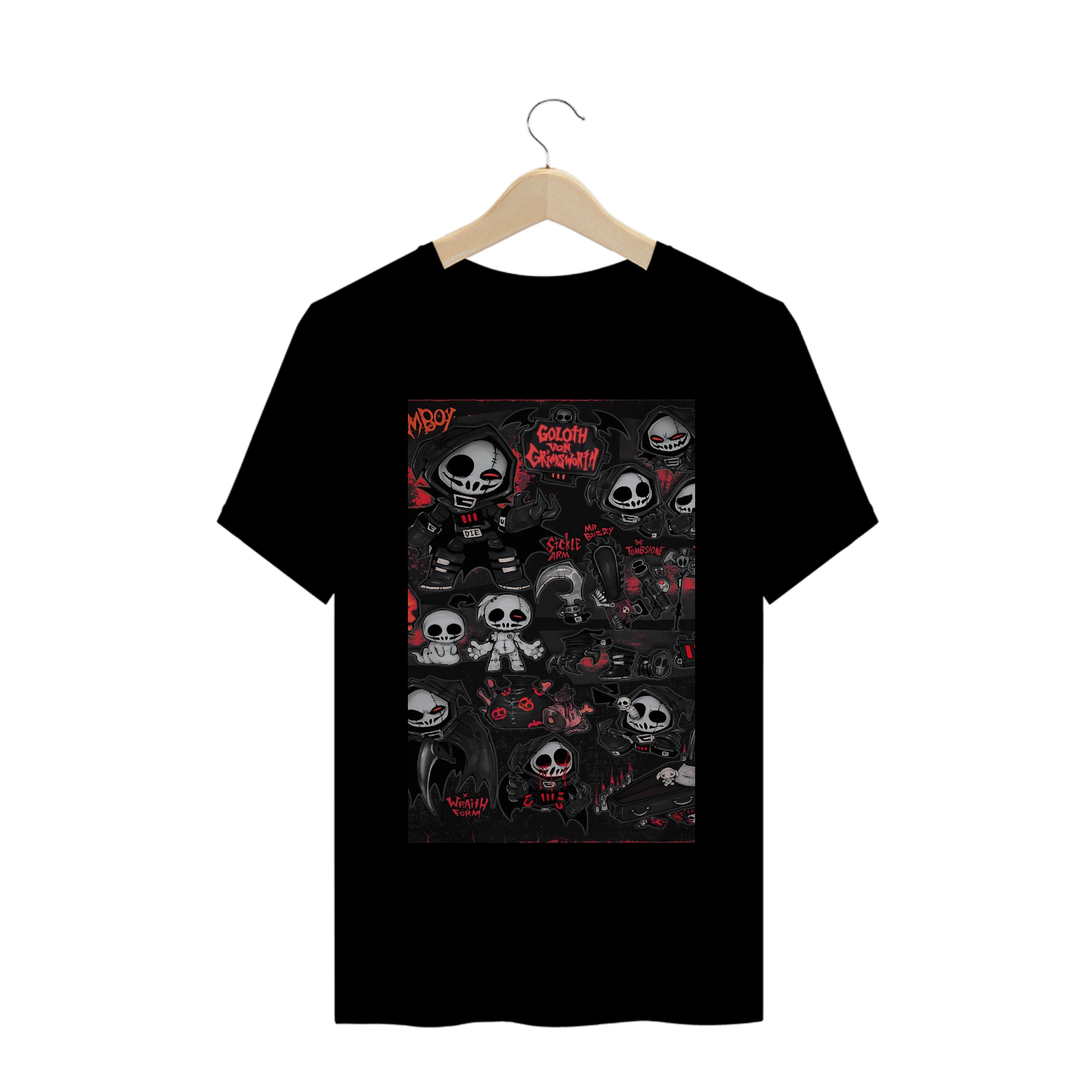 Nome do produto  Camisa Masculina skulls