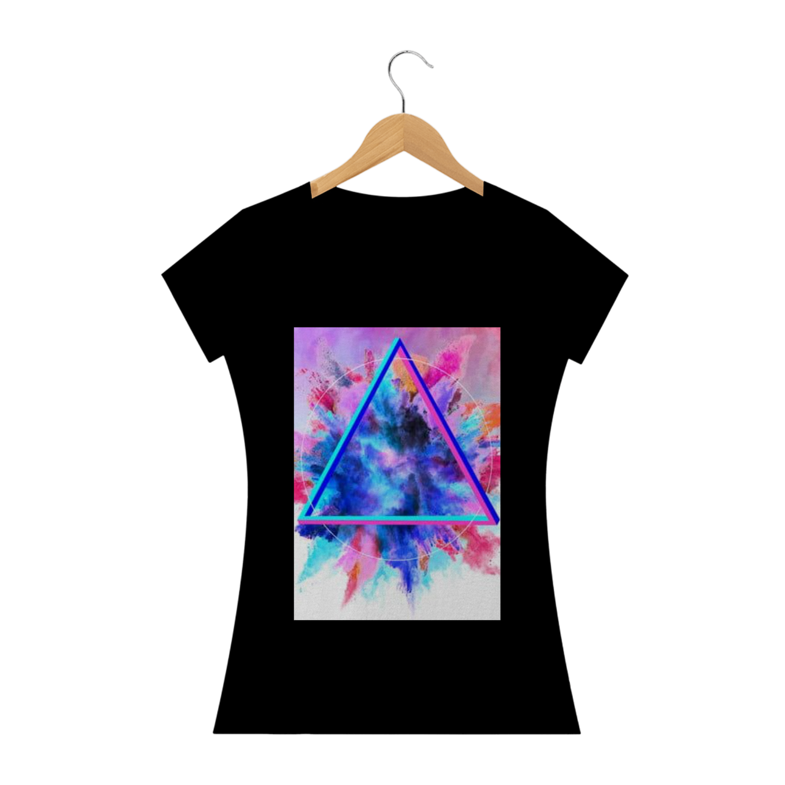 Nome do produto  Camisa Feminina Triangle Colored Smoke