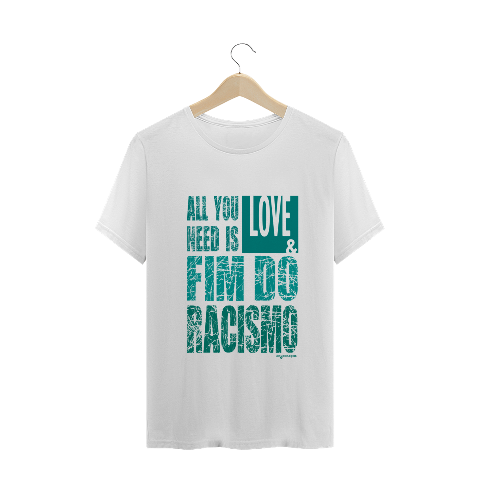 Nome do produto  Fim do racismo - tshirt