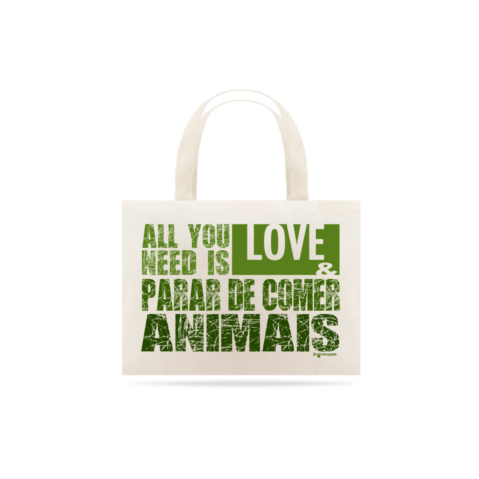 Nome do produto  Parar de comer animais - ecobag