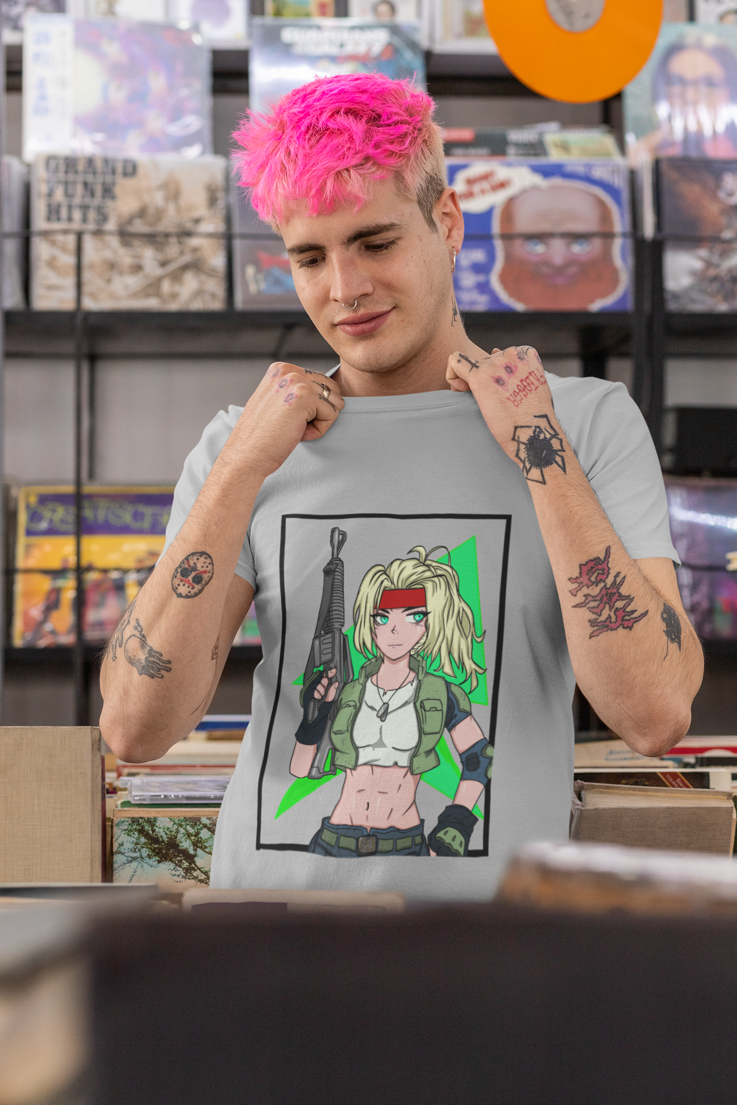 Nome do produto  Camiseta Masculina Atiradora