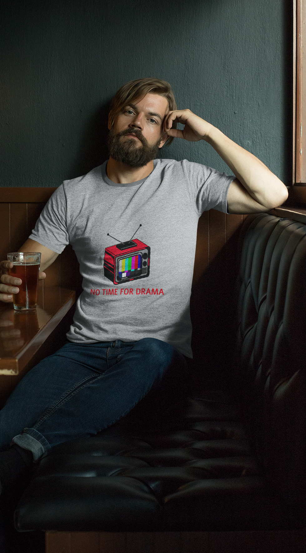 Nome do produto  CAMISETA NO TIME FOR DRAMA