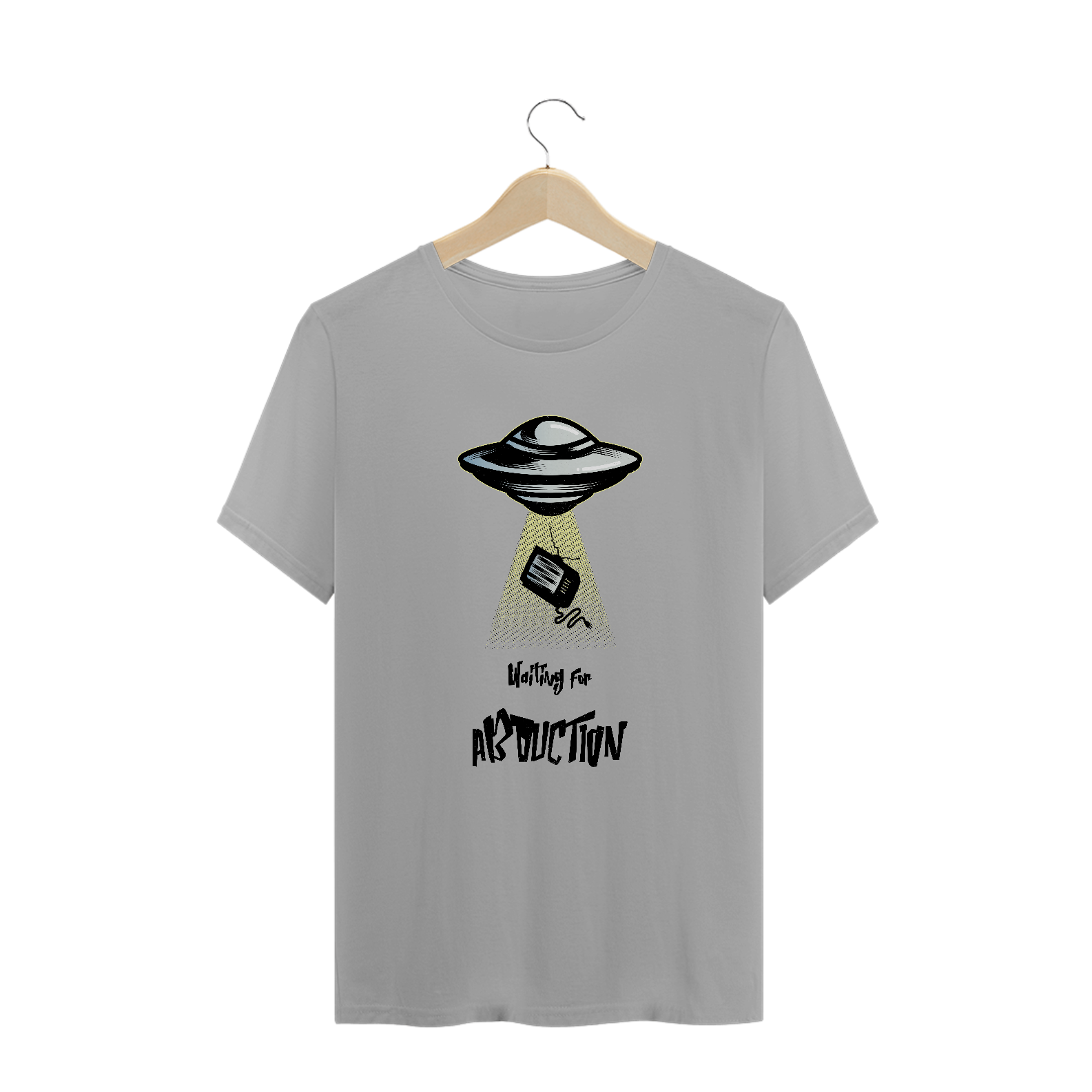 CAMISETA PLUS SIZE ALIEN ABDUCTION UNISSEX