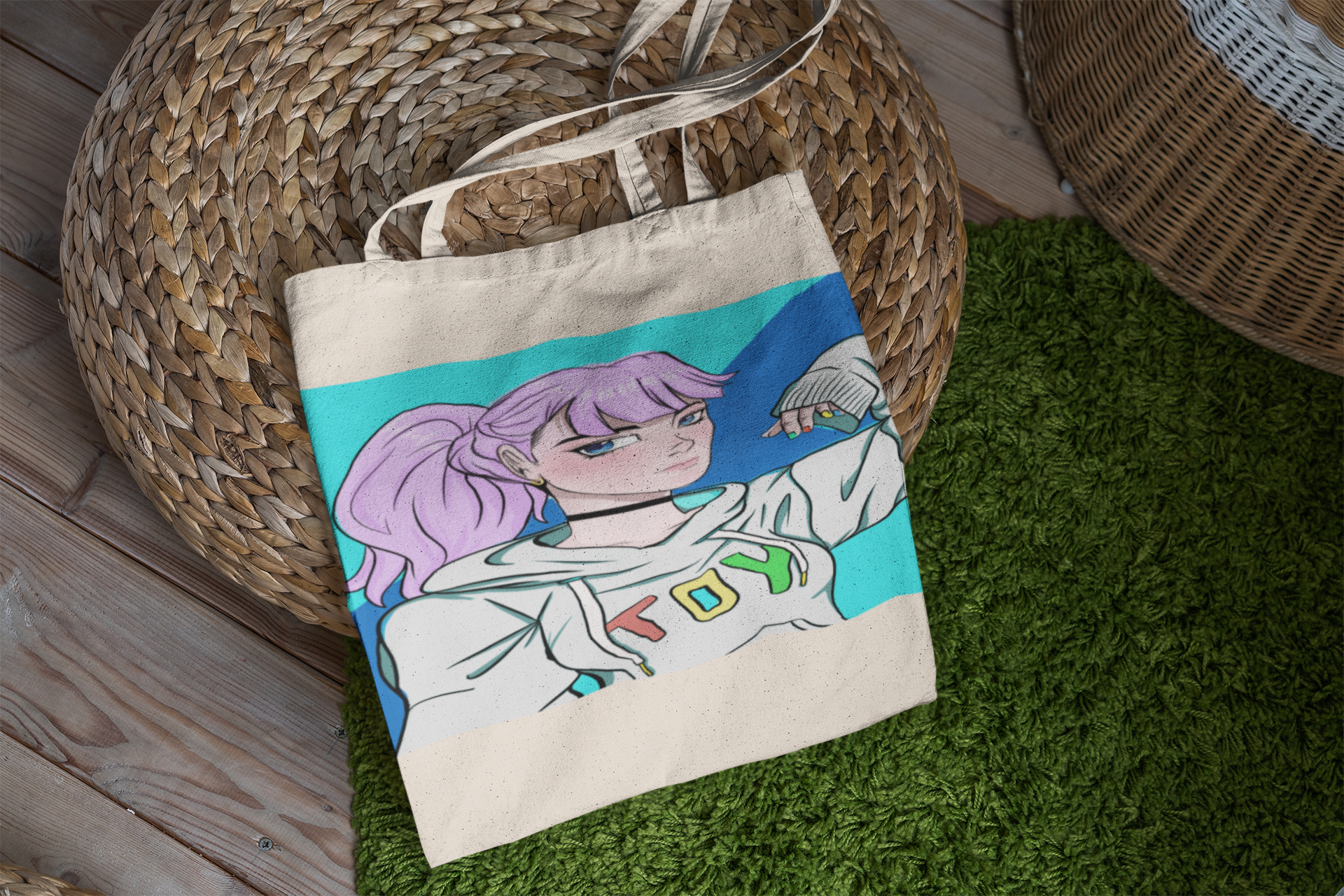 Nome do produto  ECOBAG ANIME RETRO