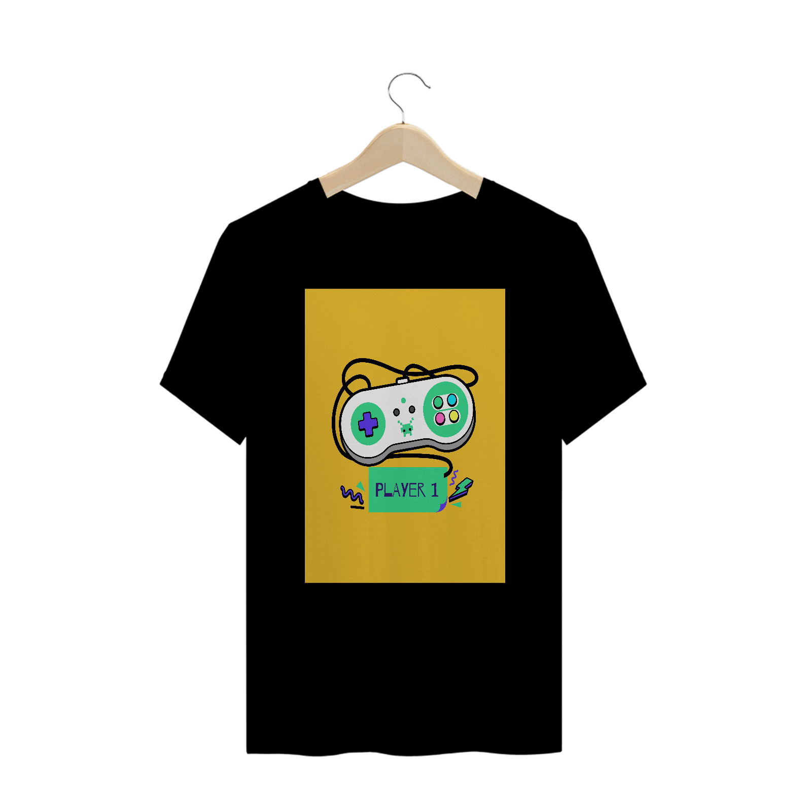 CAMISETA PLUS SIZE PLAYER 1 UNISSEX