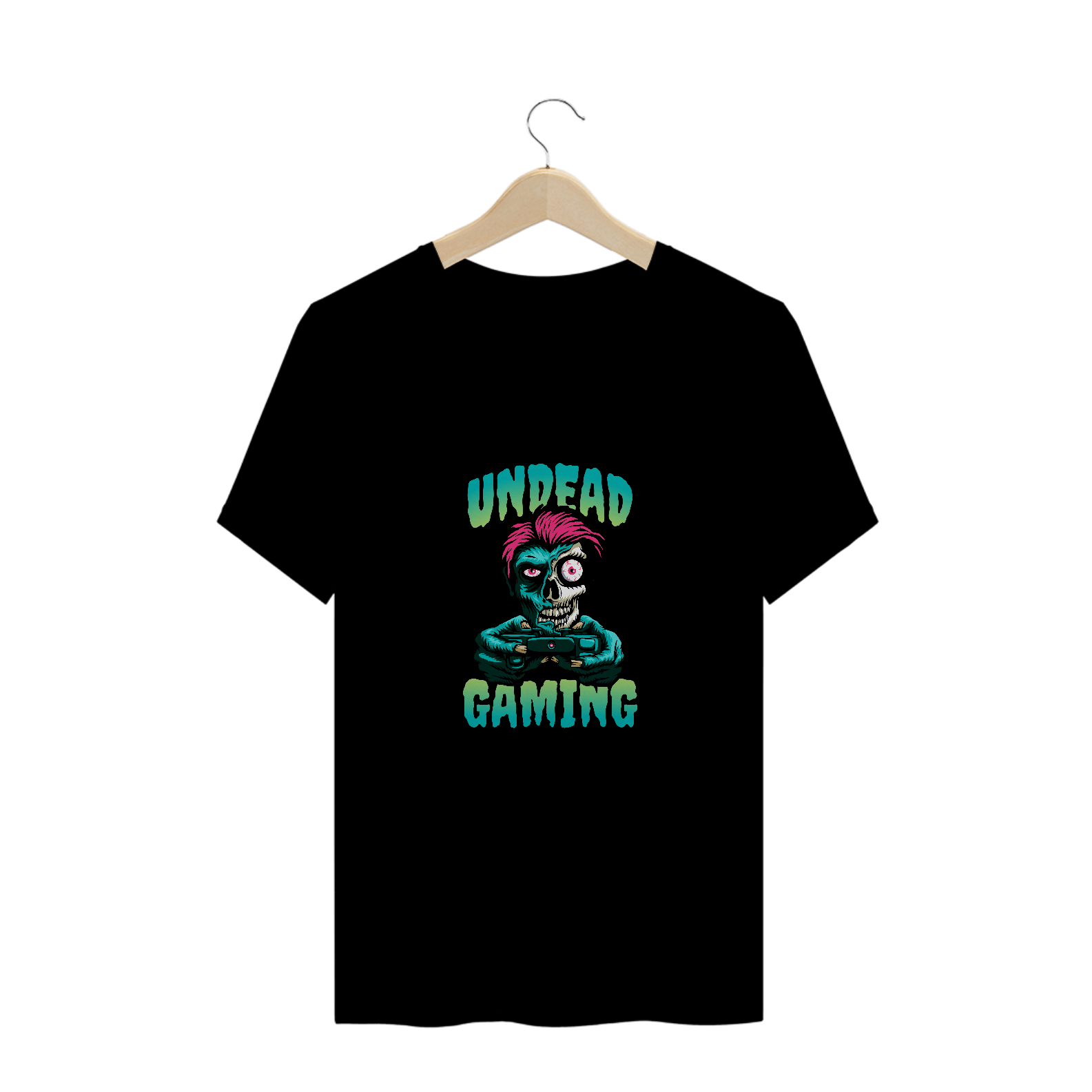 Nome do produto  CAMISETA PLUS SIZE ZOMBIES GAMER