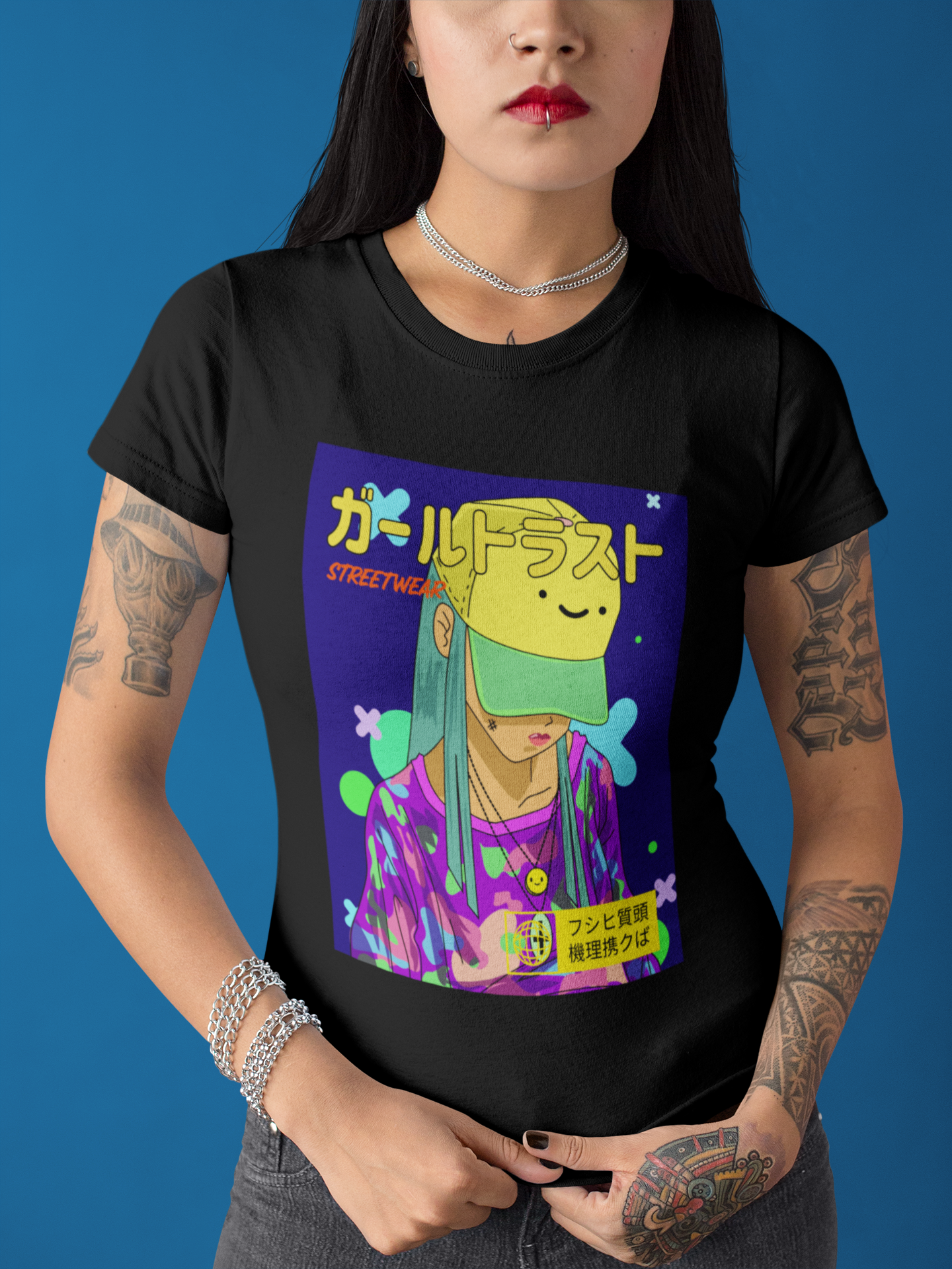 Camiseta anime streetwear