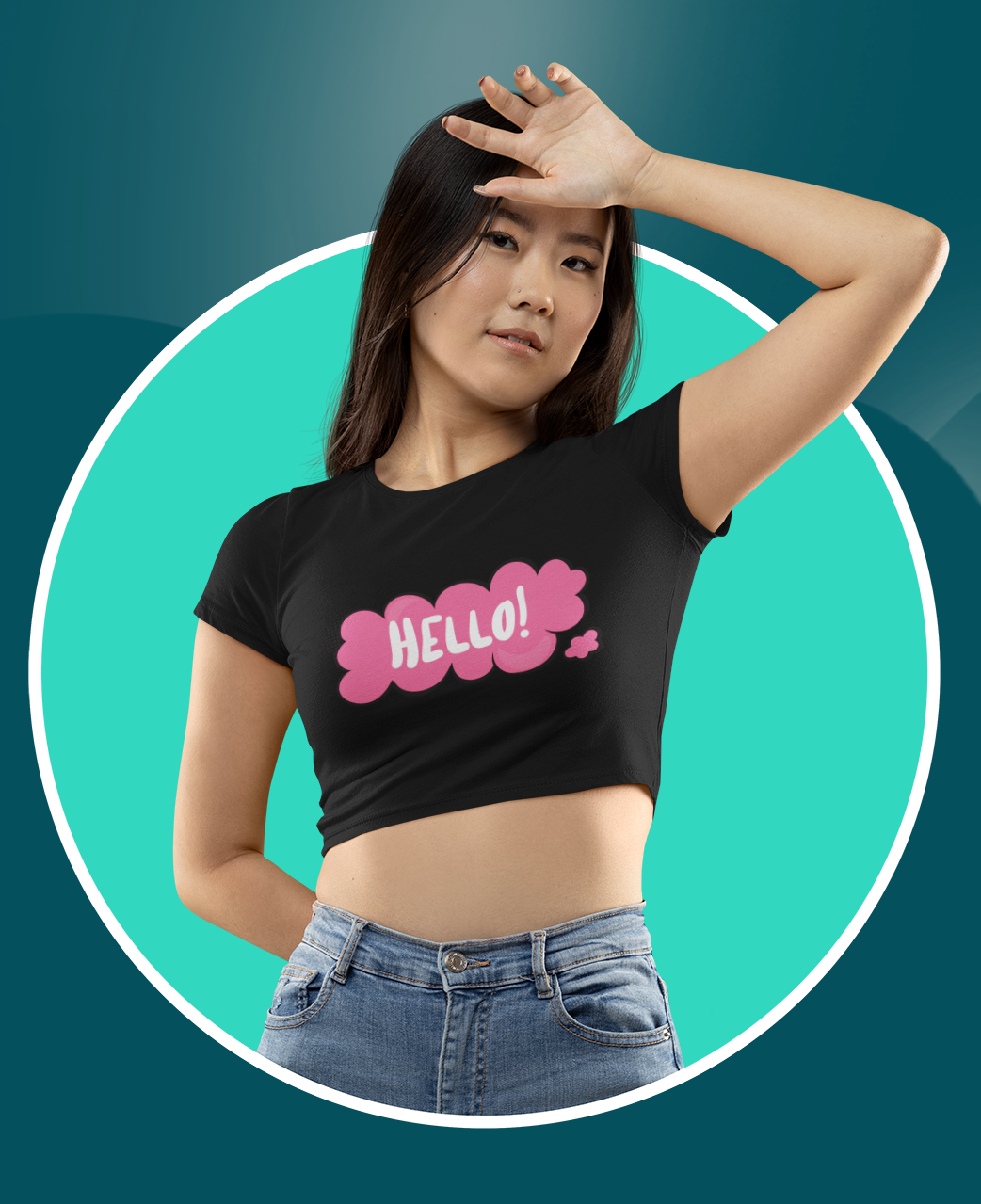 Nome do produto  cropped hello