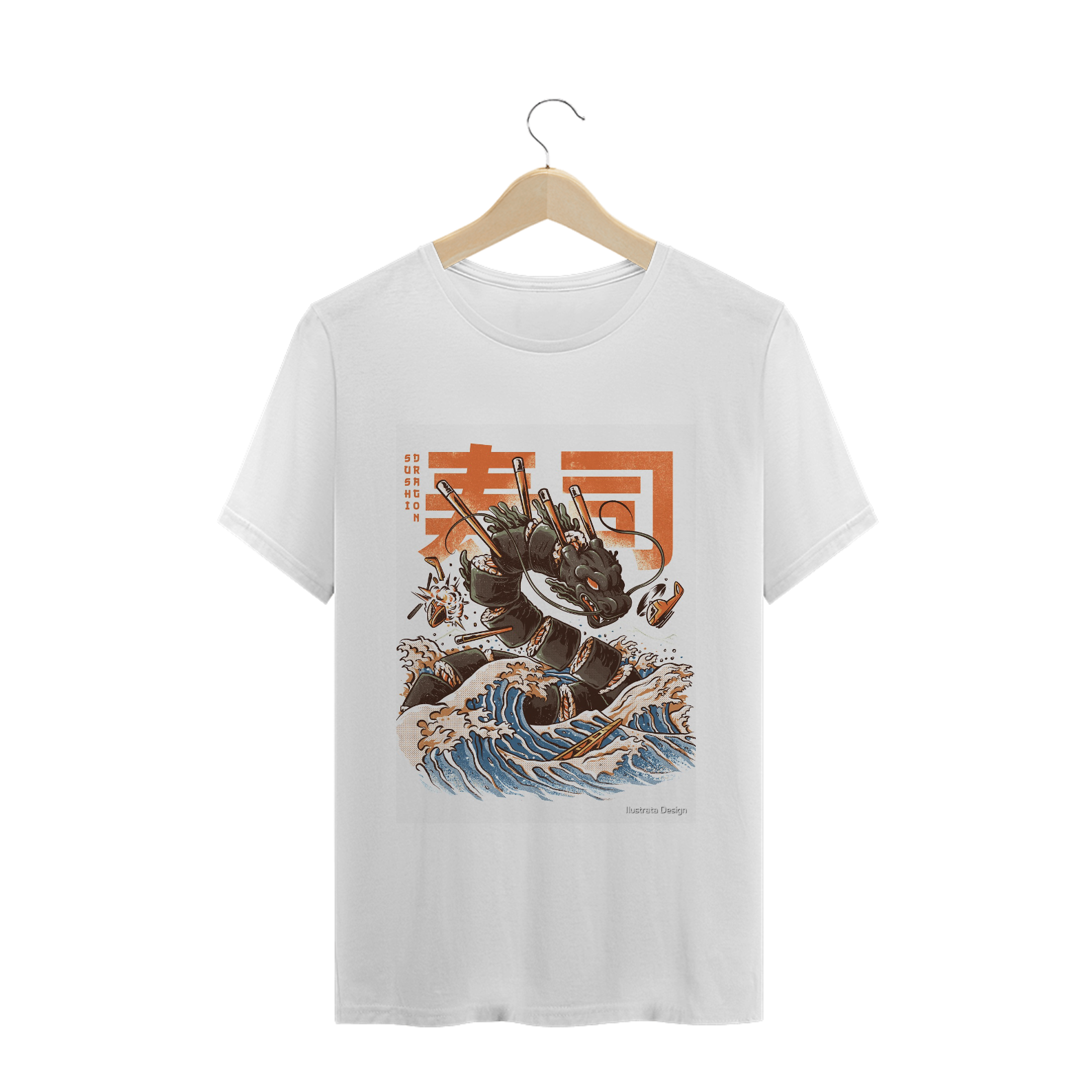Nome do produto  Camisa Grande Sushi Dragon