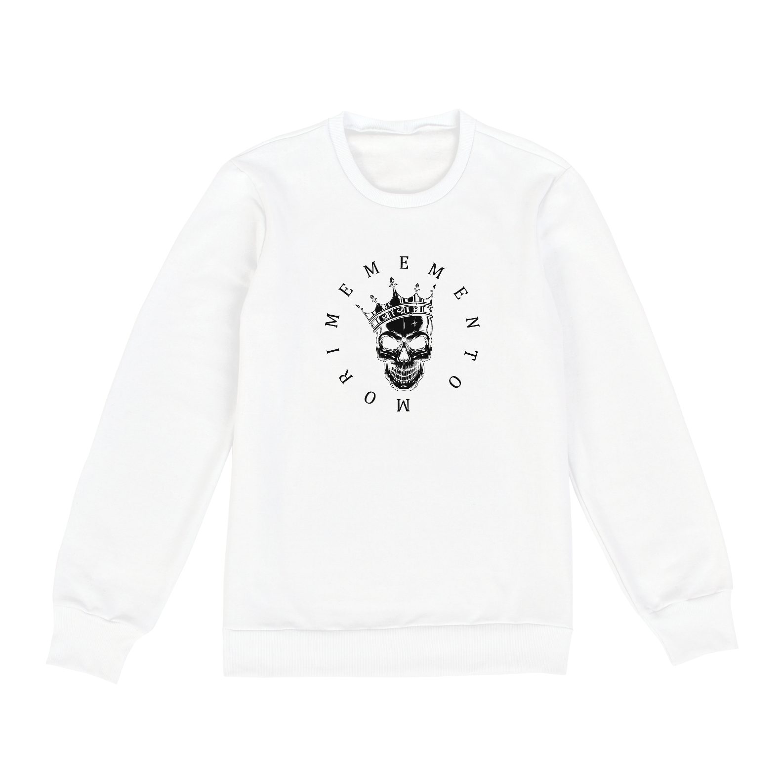 Nome do produto  MOLETOM (MEMENTO MORI 2) WHITE PRIME