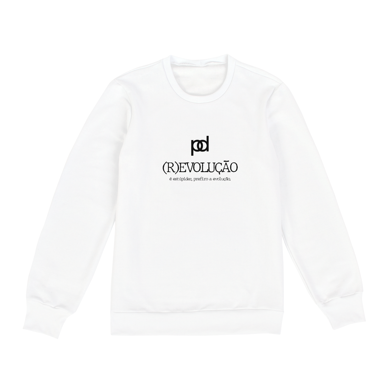 Nome do produto  MOLETOM (REVOLUÇÃO) WHITE