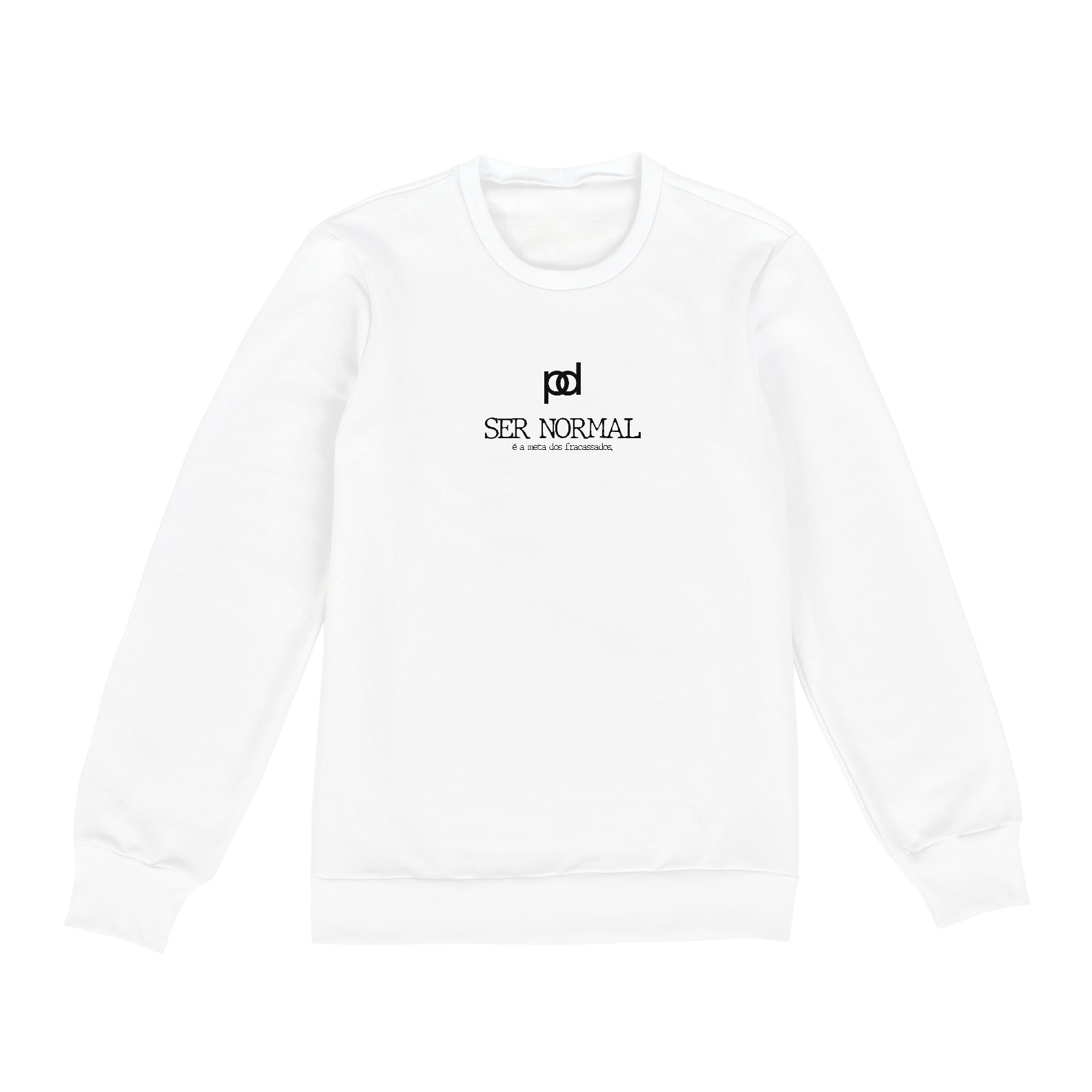 Nome do produto  MOLETOM (SER NORMAL) WHITE