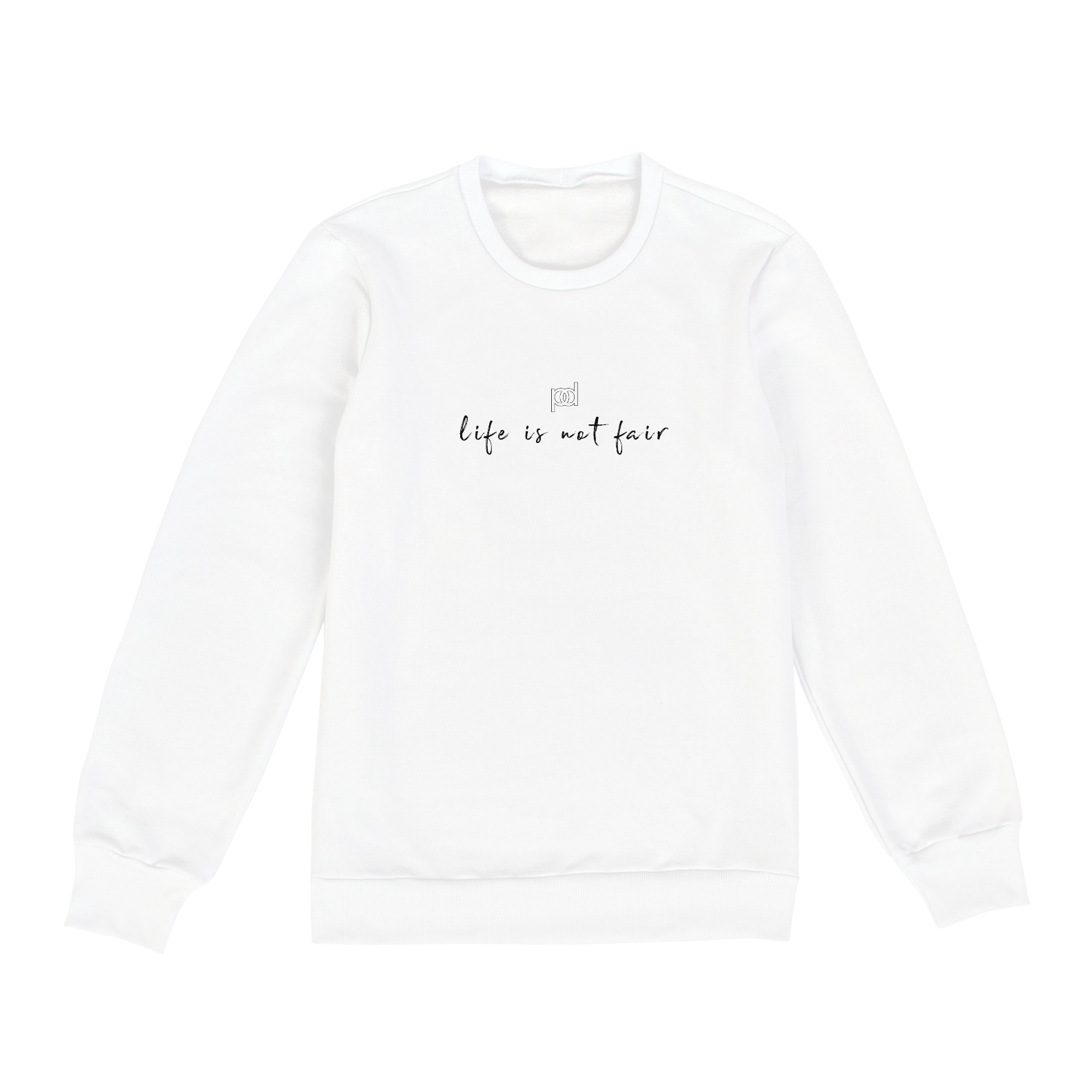 Nome do produto  MOLETOM (LIFE IS NOT FAIR) WHITE