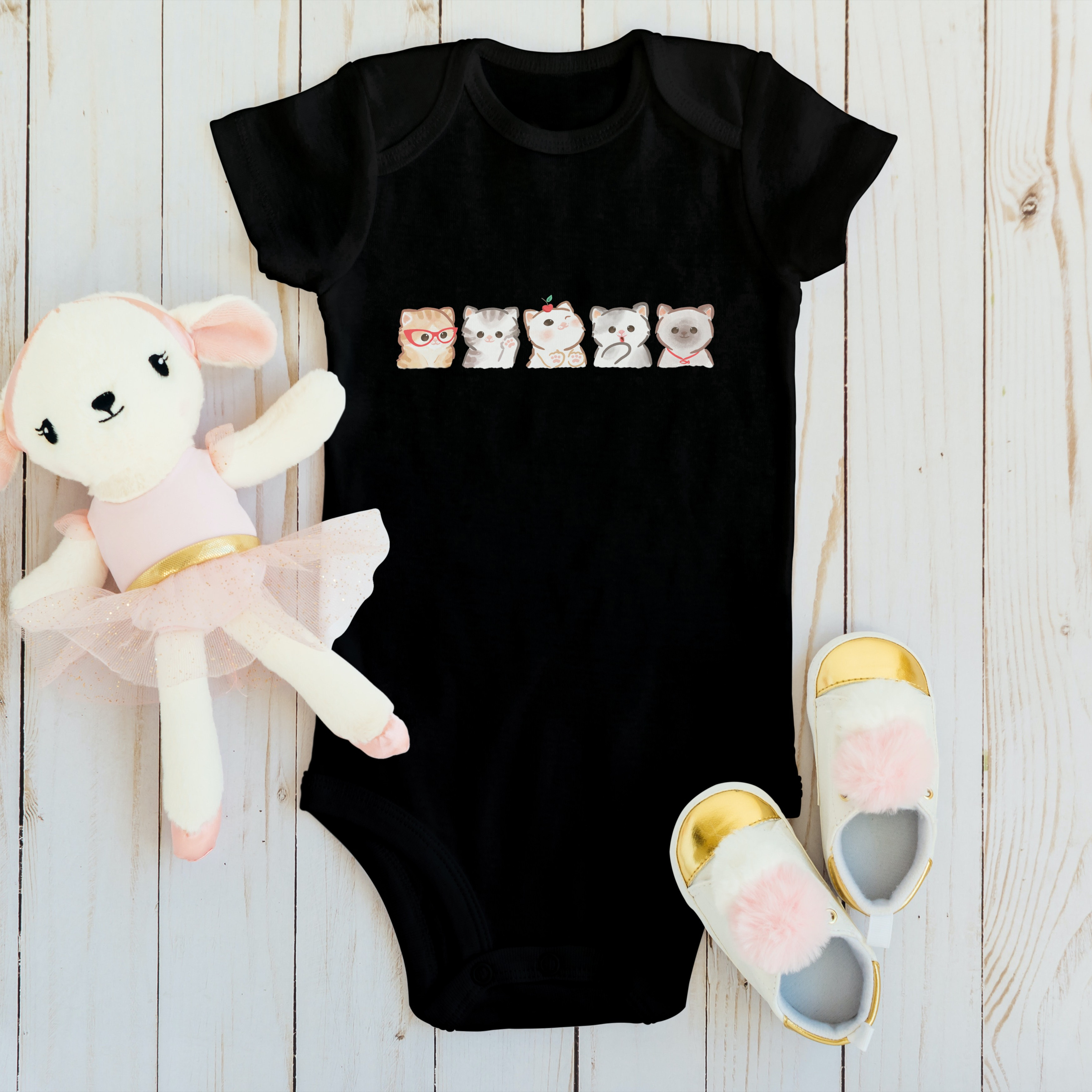 Body Bebê Gatinhos Fofinhos